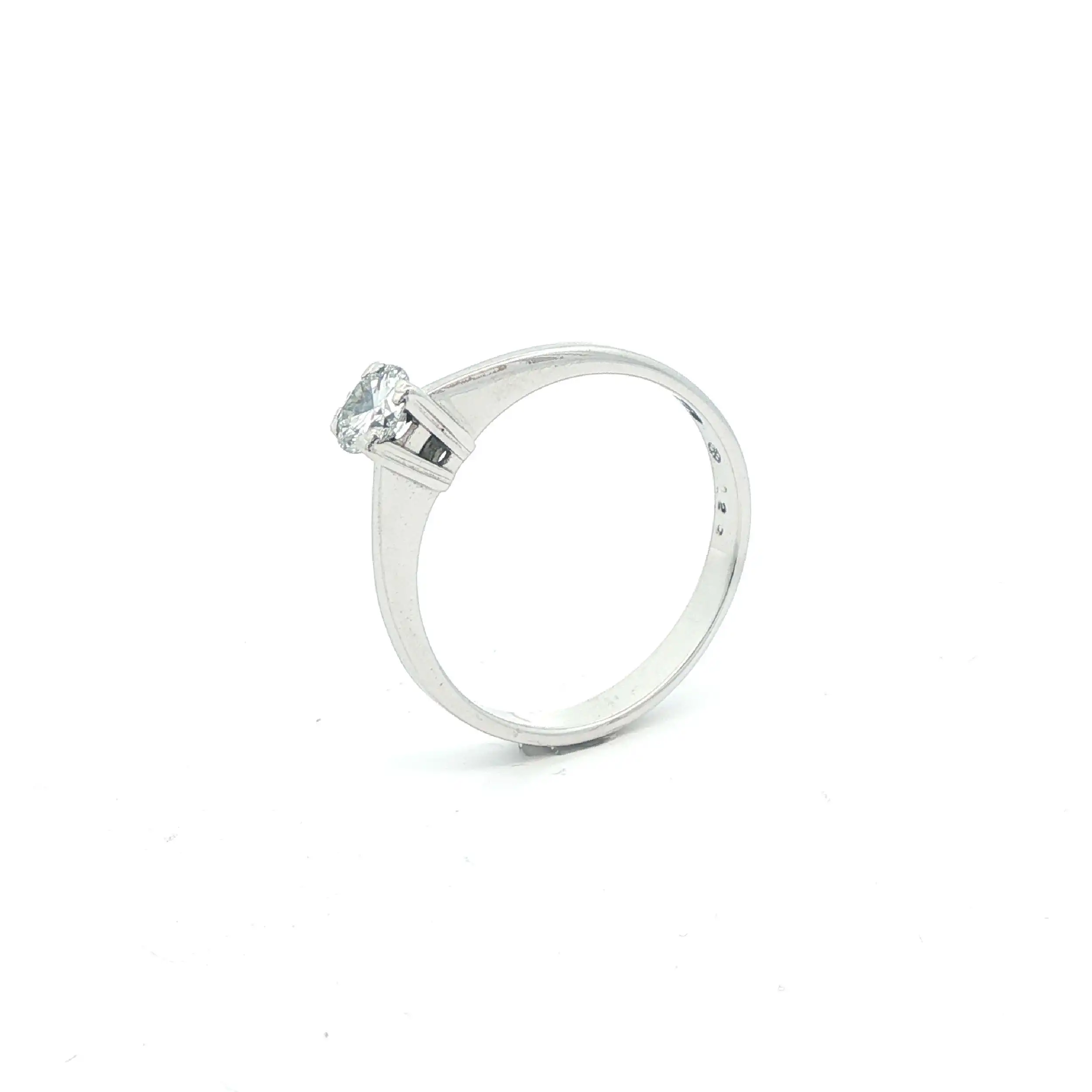 Ring Weißgold mit Brillant Solitär