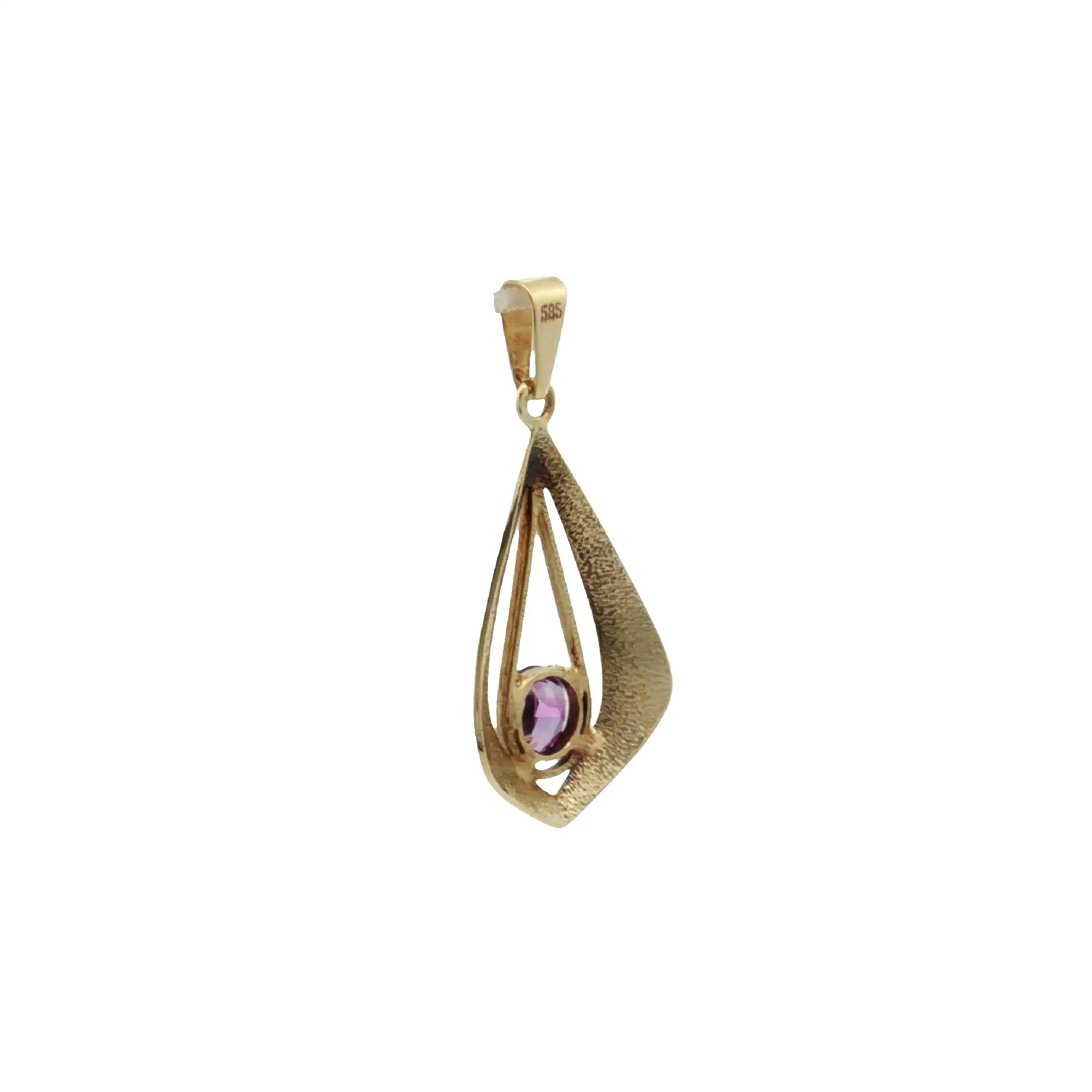 Anhänger Gelbgold mit Amethyst Anhänger Gelbgold mit Amethyst