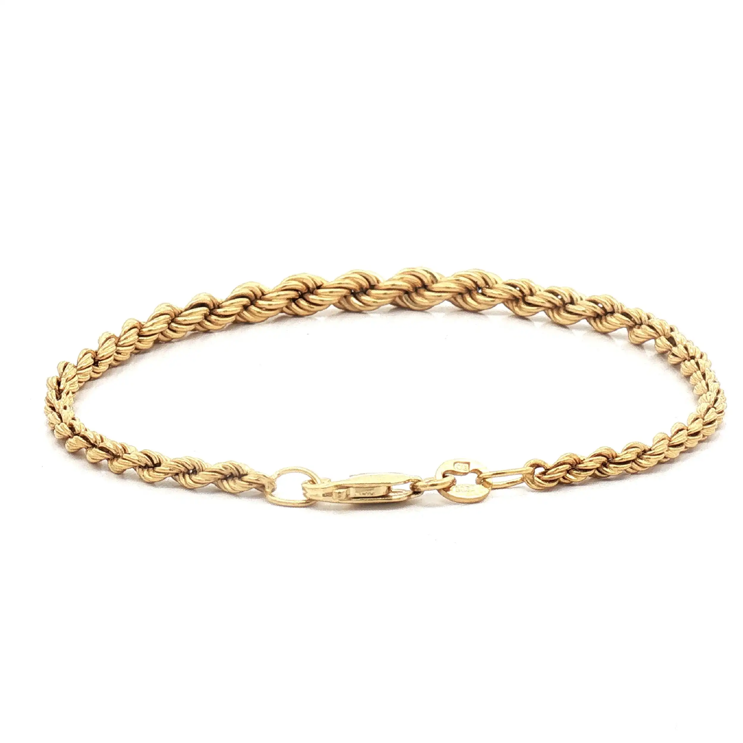 Kordelarmband Gelbgold