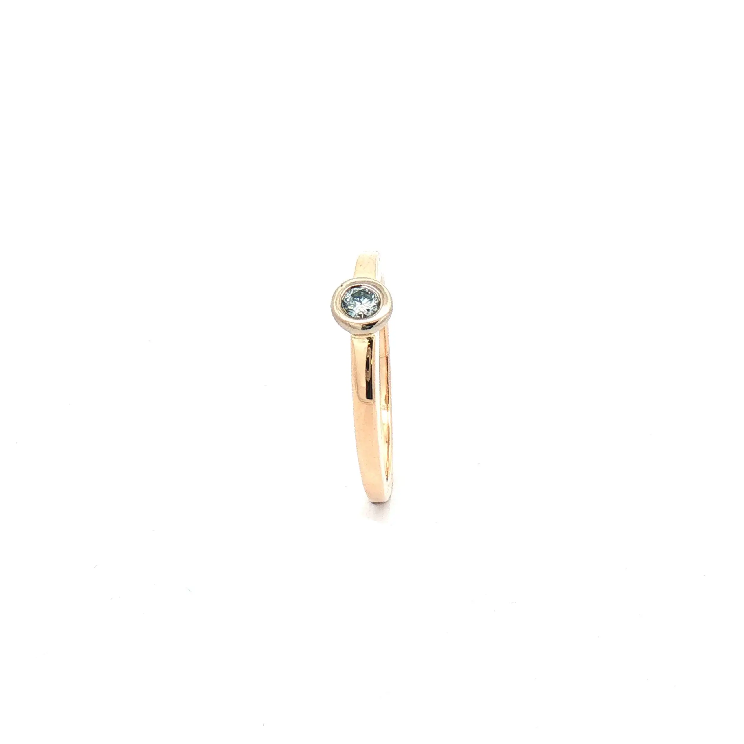 Ring Bicolor mit Brillant Ring Bicolor mit Brillant