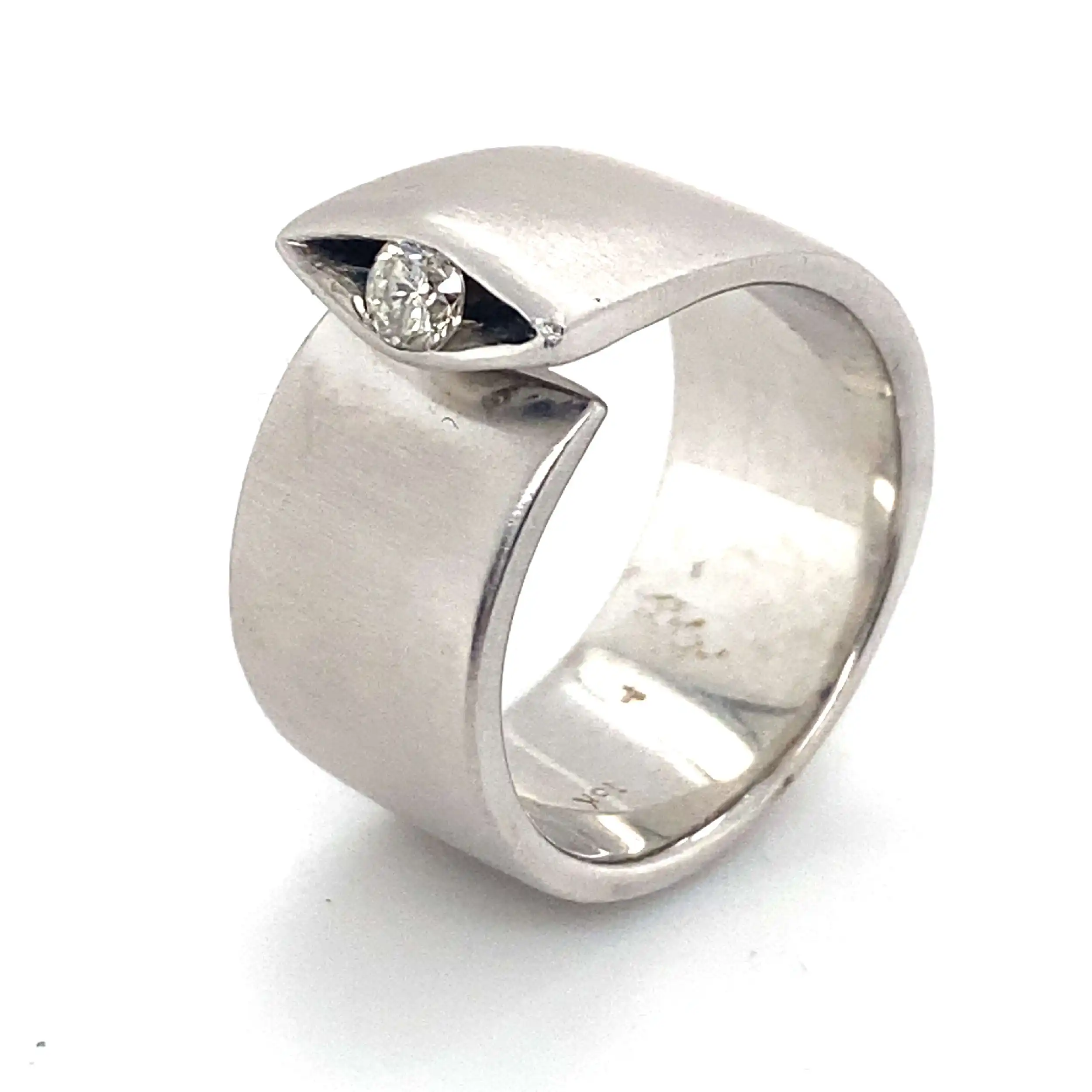 Solitärring Weißgold mit Brillant Solitärring Weißgold mit Brillant