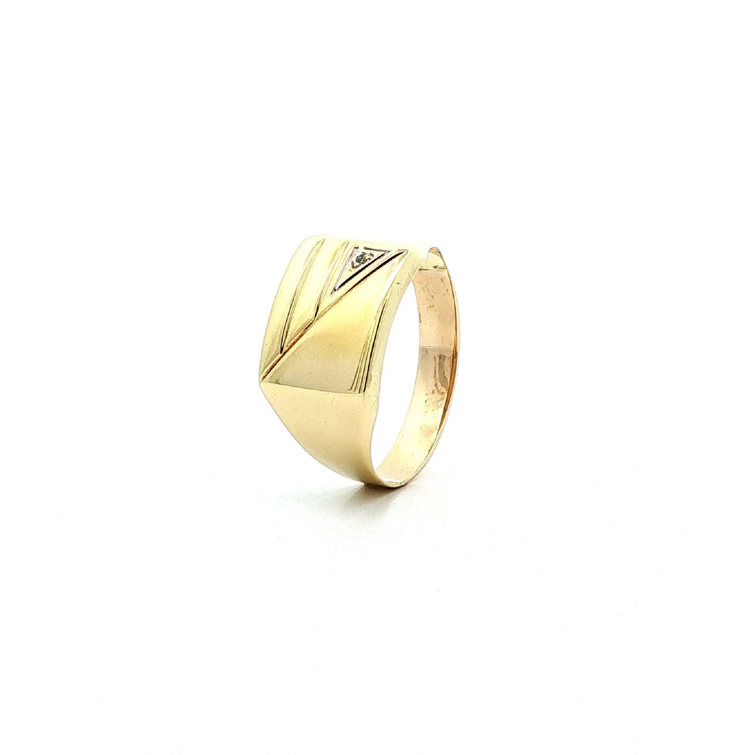 Ring Gelbgold mit Diamant