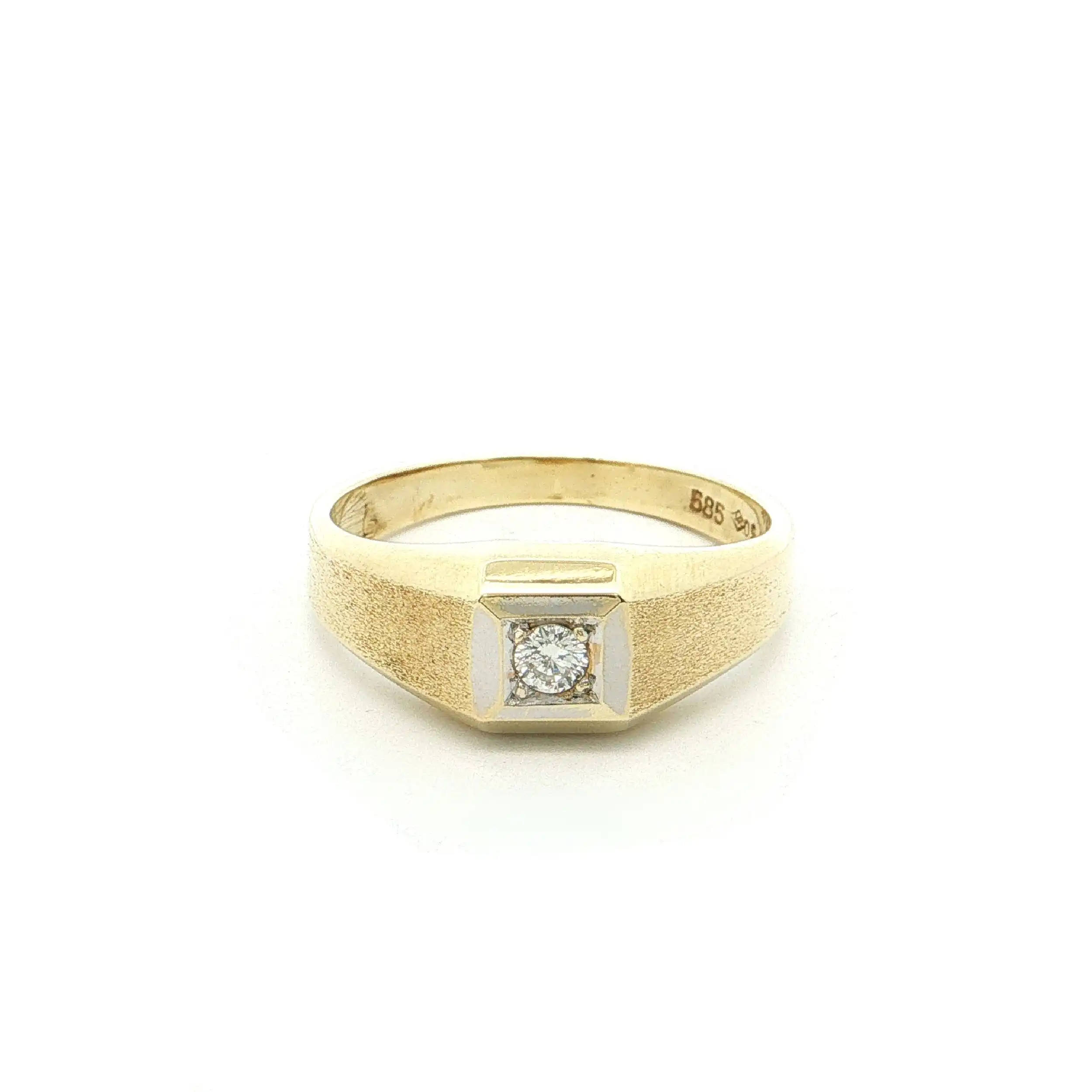 Ring Bicolor mit Brillant