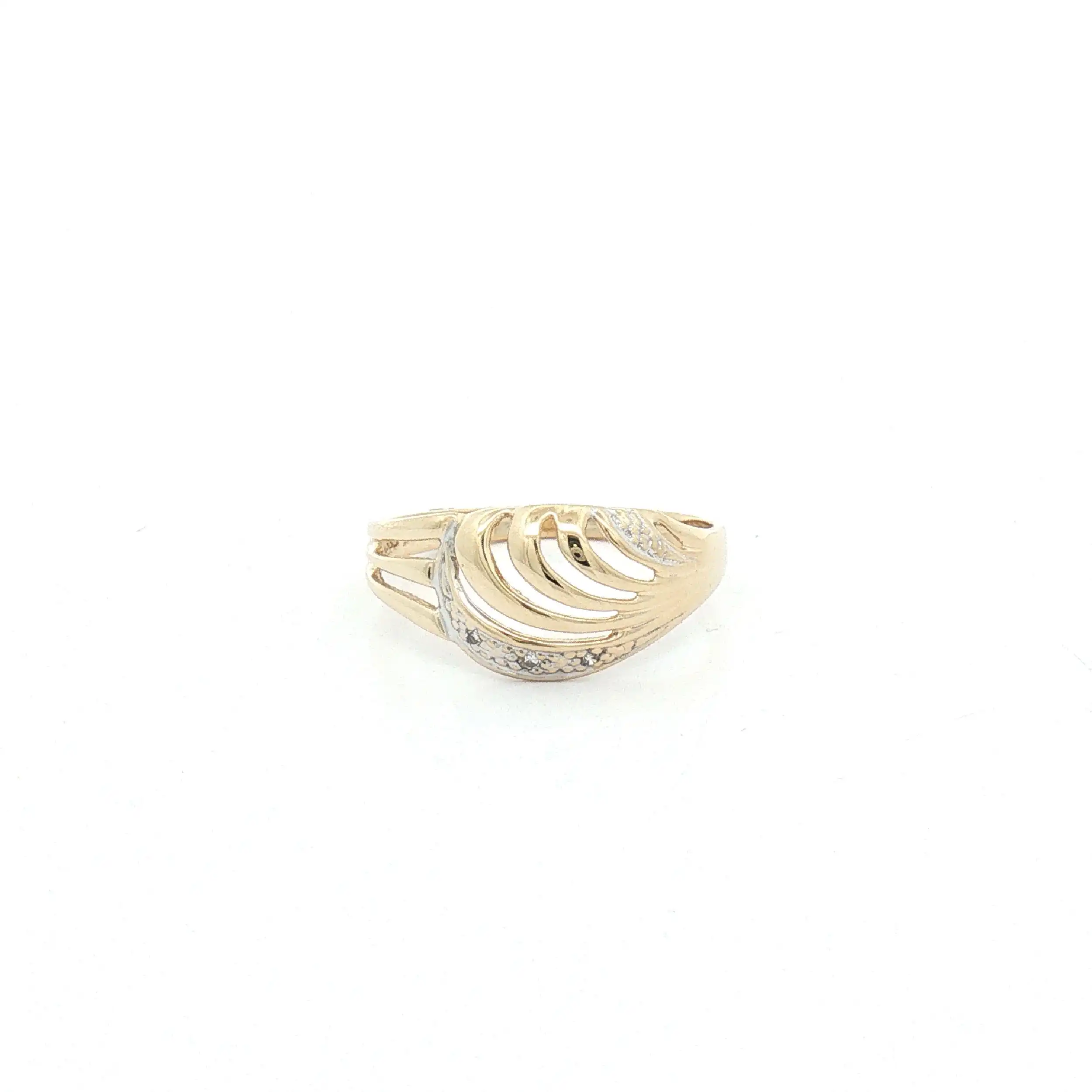 Ring Bicolor mit Diamanten Ring Bicolor mit Diamanten