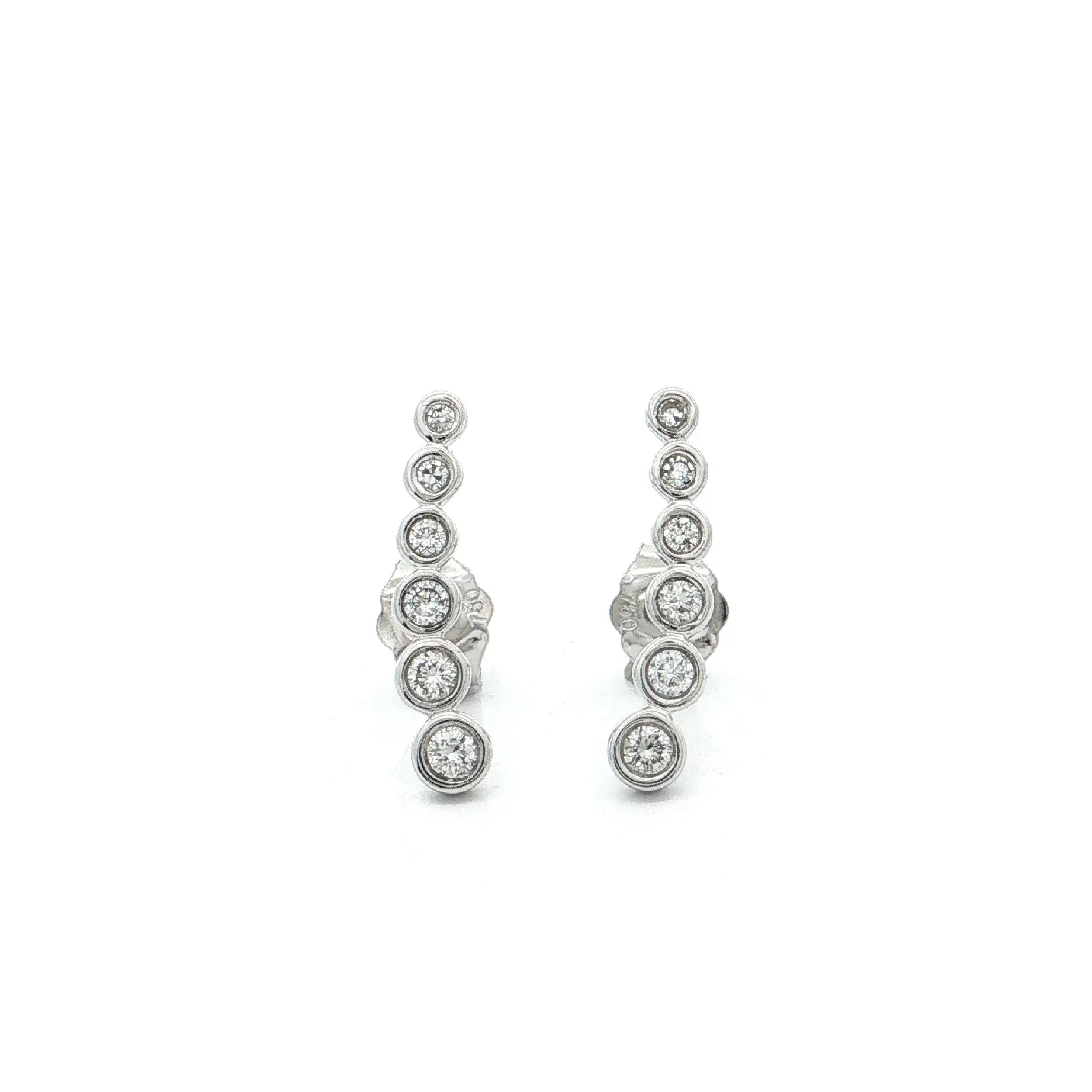 Ohrstecker Weißgold "Climber" mit Brillanten und Diamanten Ohrstecker Weißgold "Climber" mit Brillanten und Diamanten