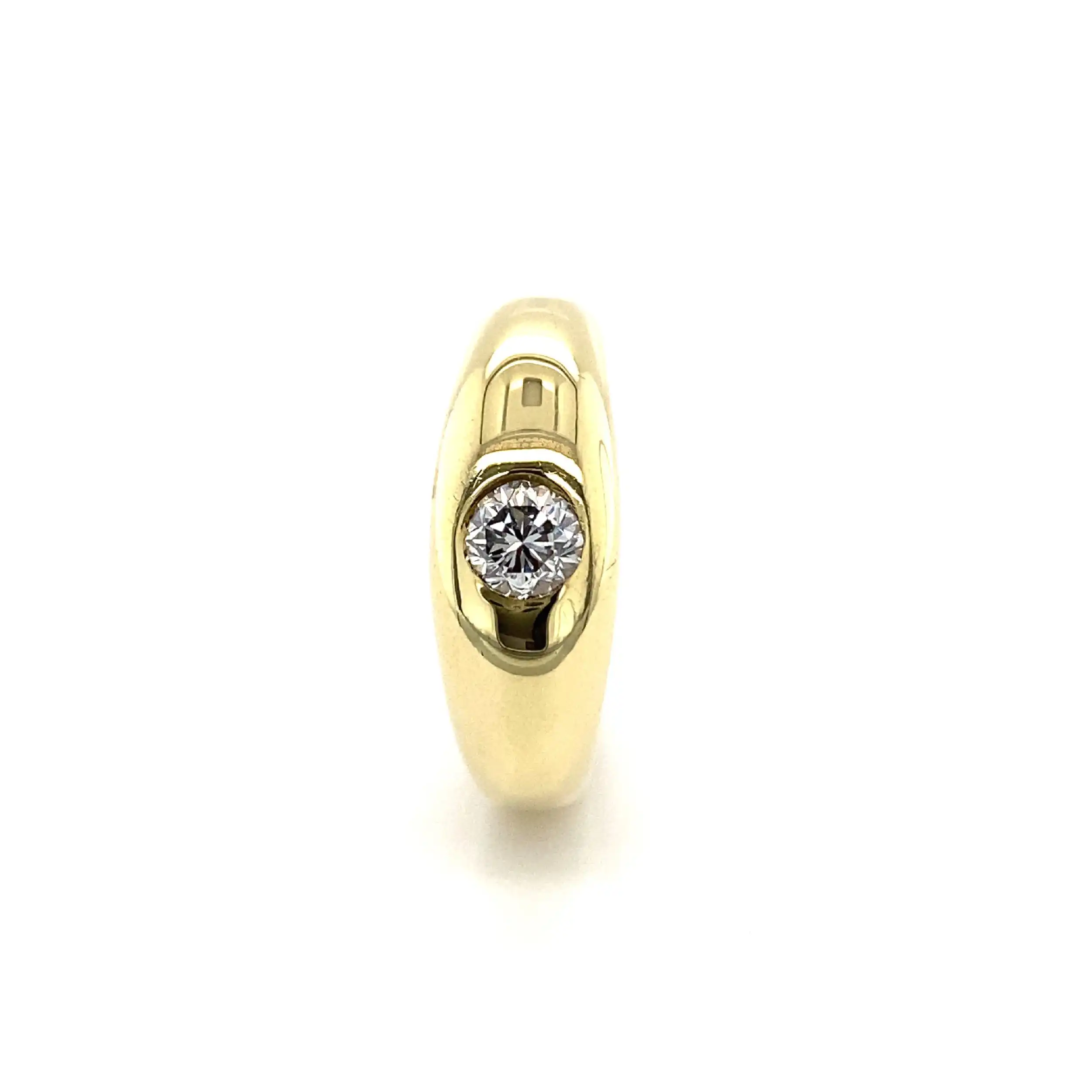 Ring Gelbgold mit Brillant-Solitär