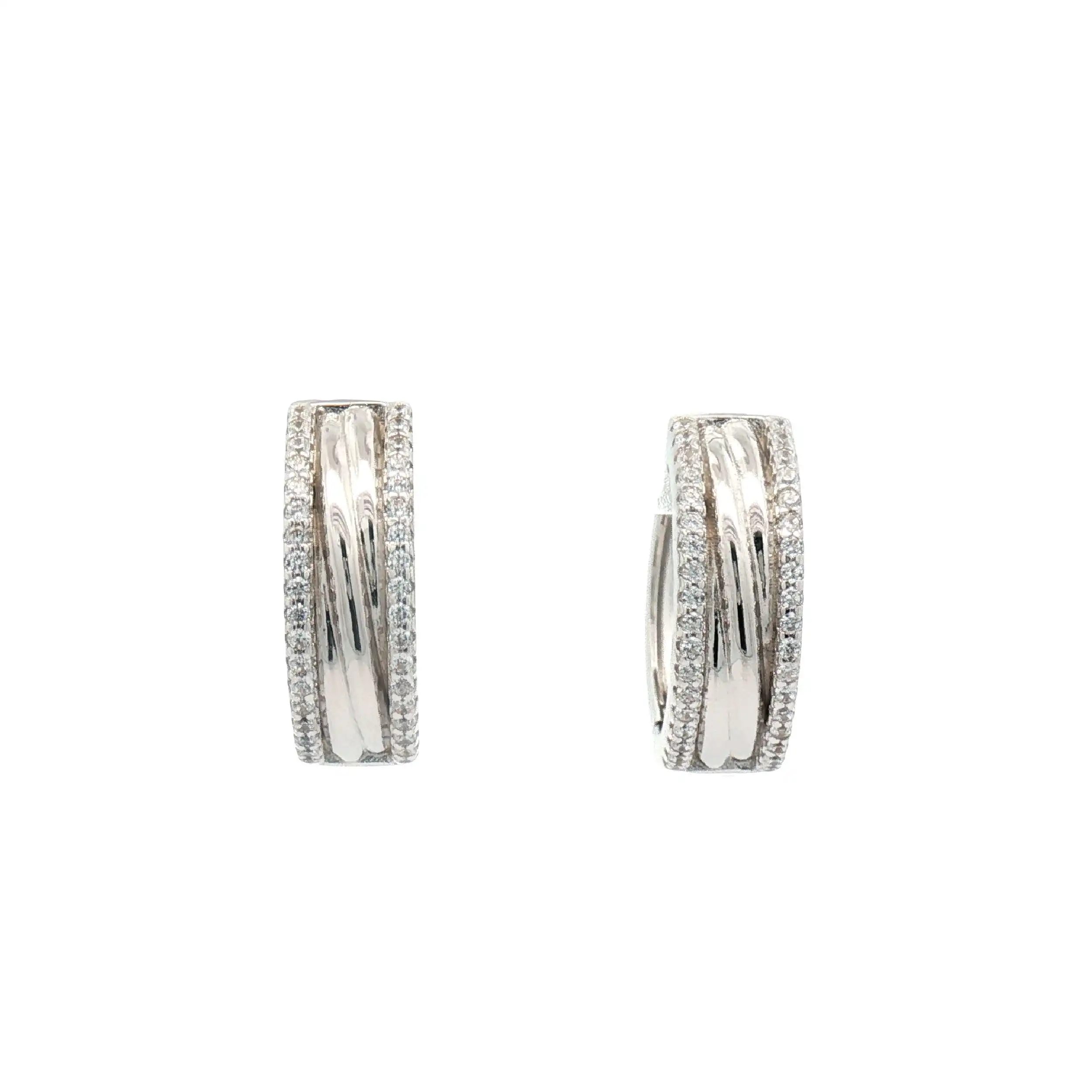 Creolen Silber mit Zirkonia Creolen Silber mit Zirkonia