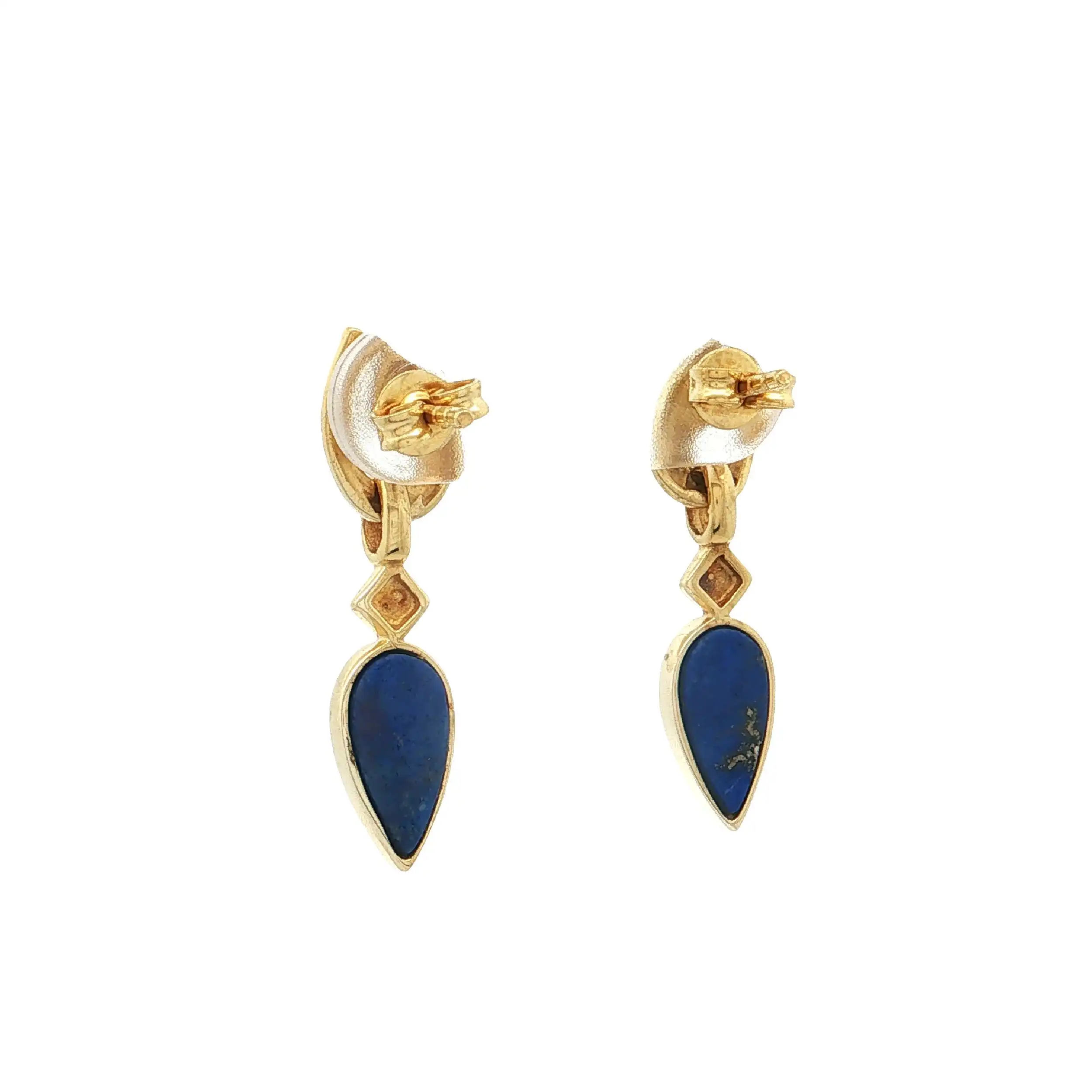 Ohrhänger Gelbgold mit Lapislazuli
