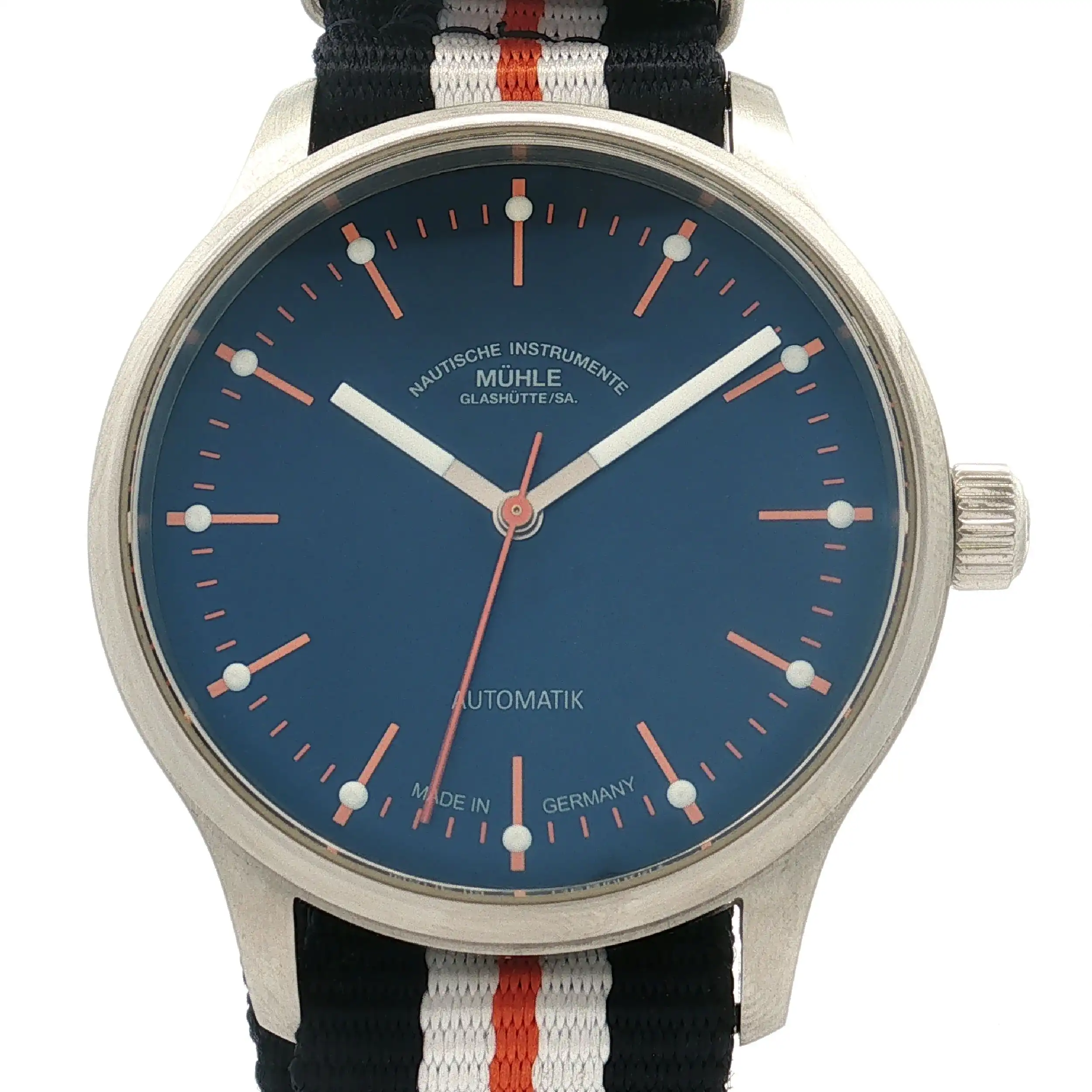 Herrenuhr Mühle Glashütte Panova mit Stahlband und Nato Band Herrenuhr Mühle Glashütte Panova mit Stahlband und Nato Band