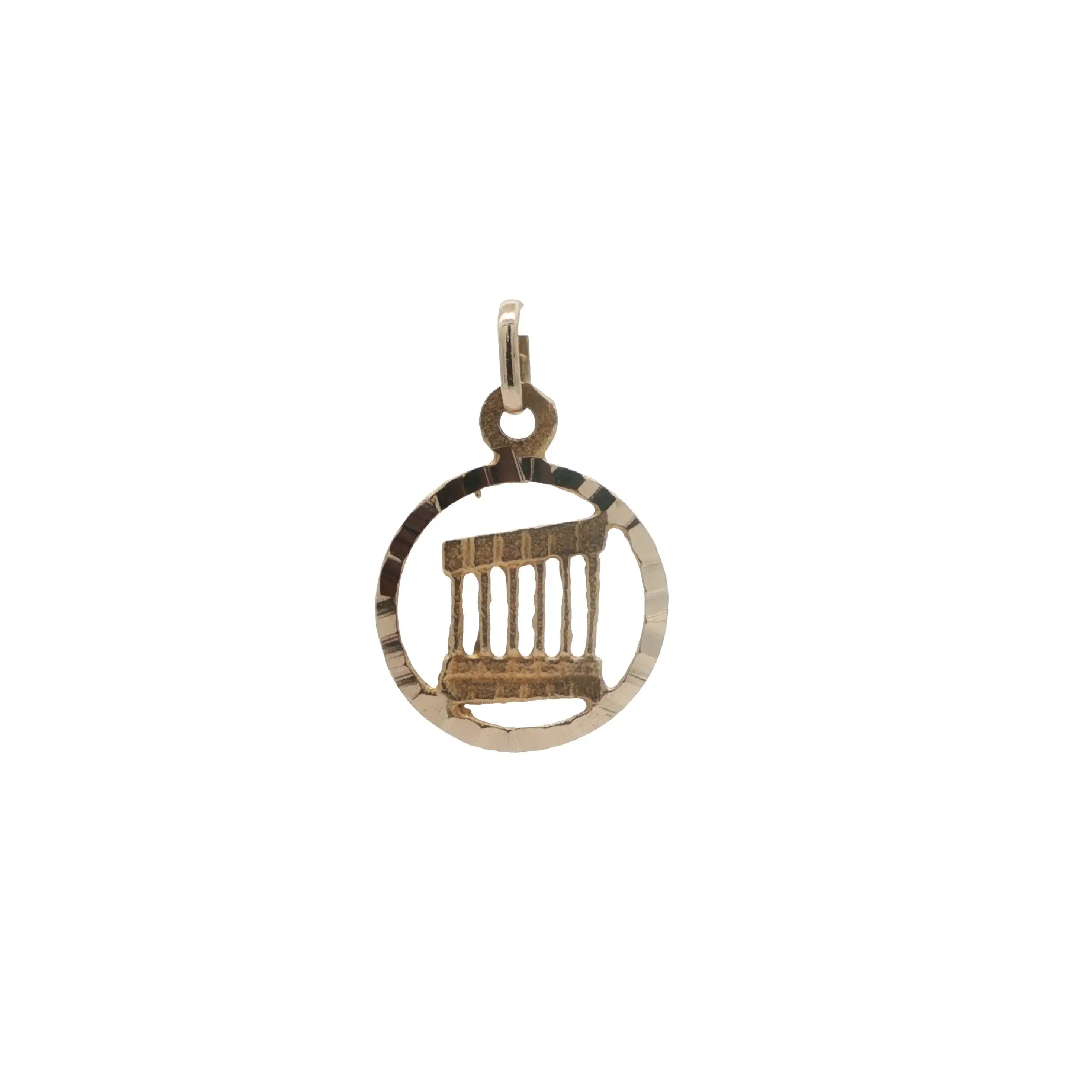 Anhänger Gelbgold mit griechischen Tempel