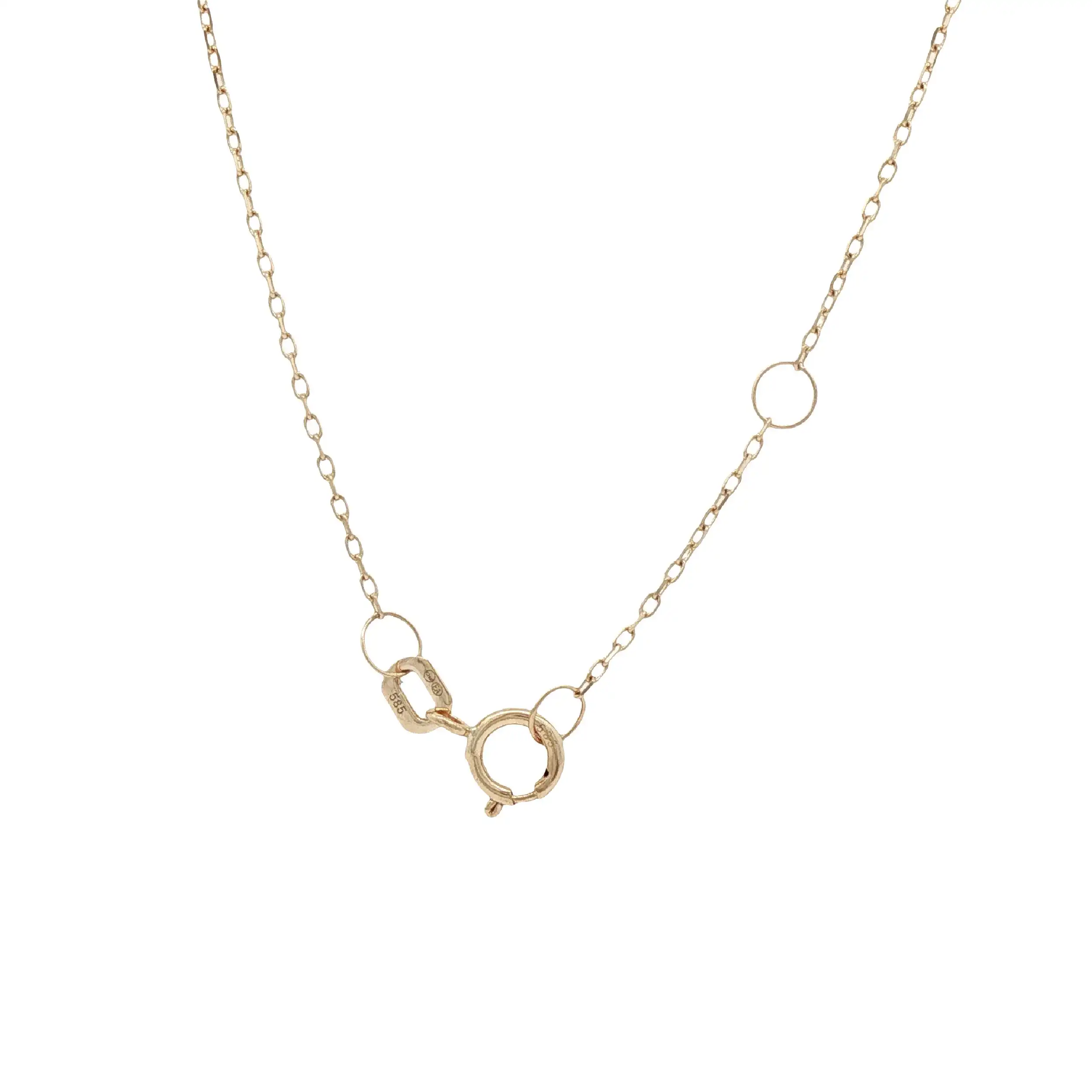 Collier Gelbgold mit Süßwasserperlen