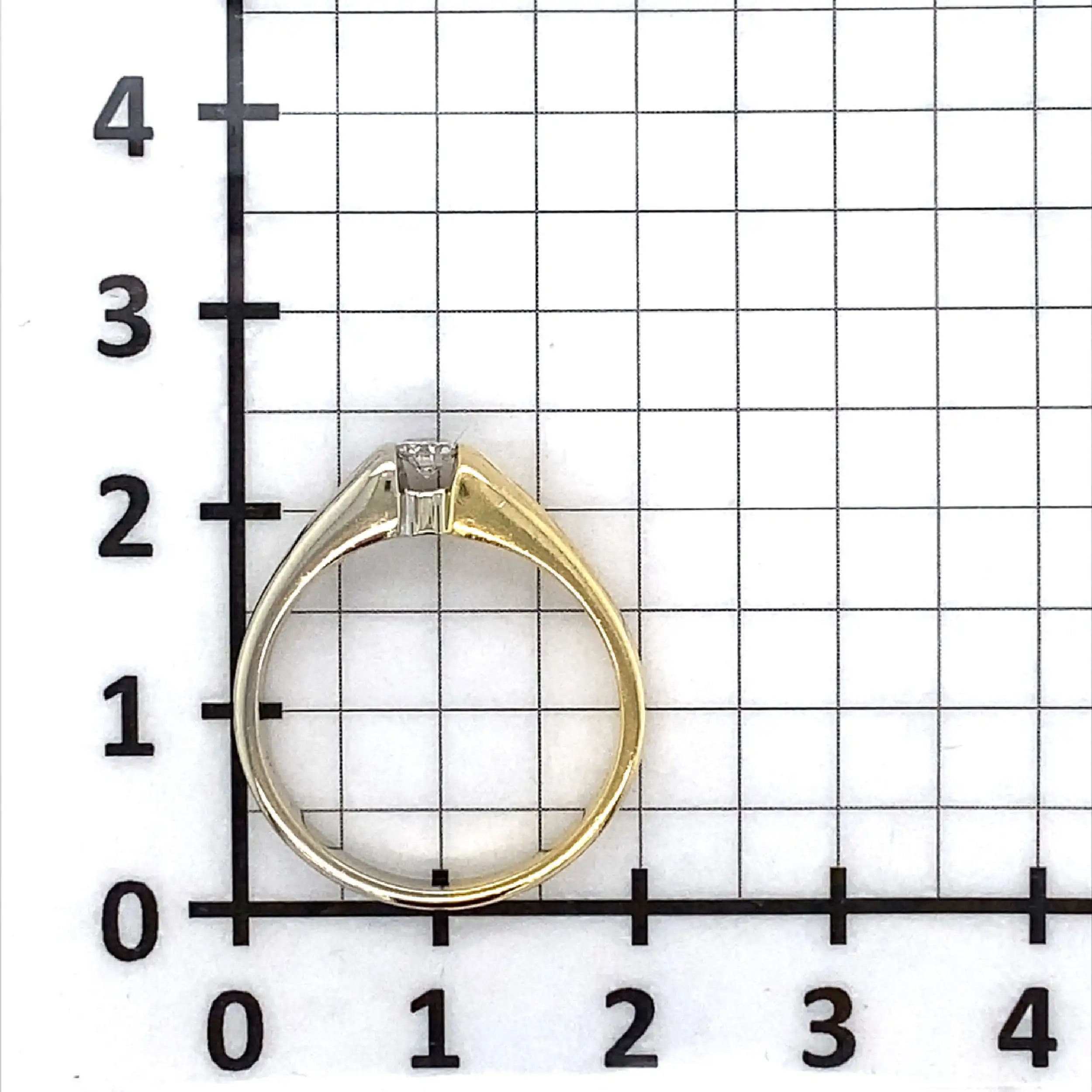 Ring Bicolor mit Brillant Ring Bicolor mit Brillant