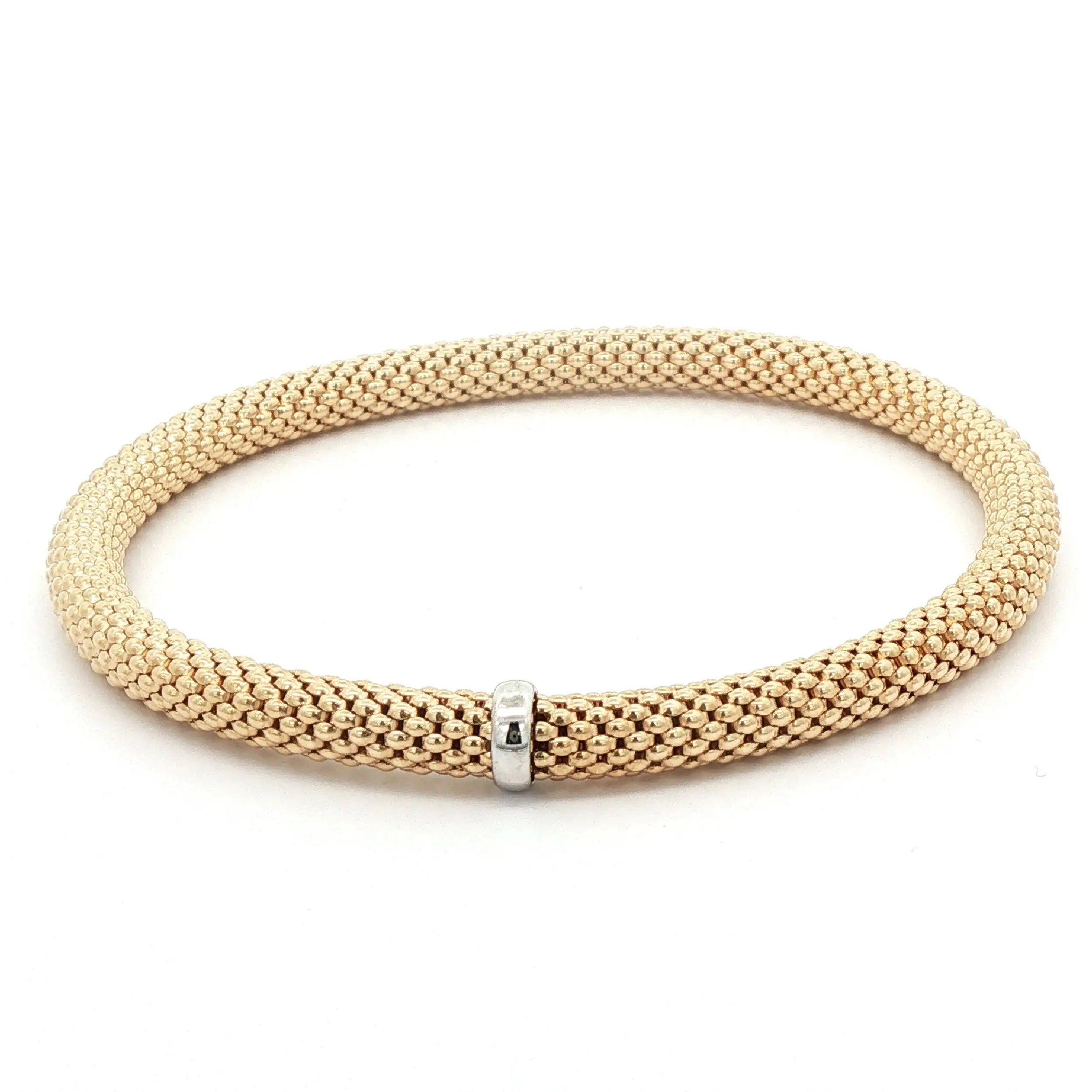 Himbeerarmreif Gelbgold elastisch