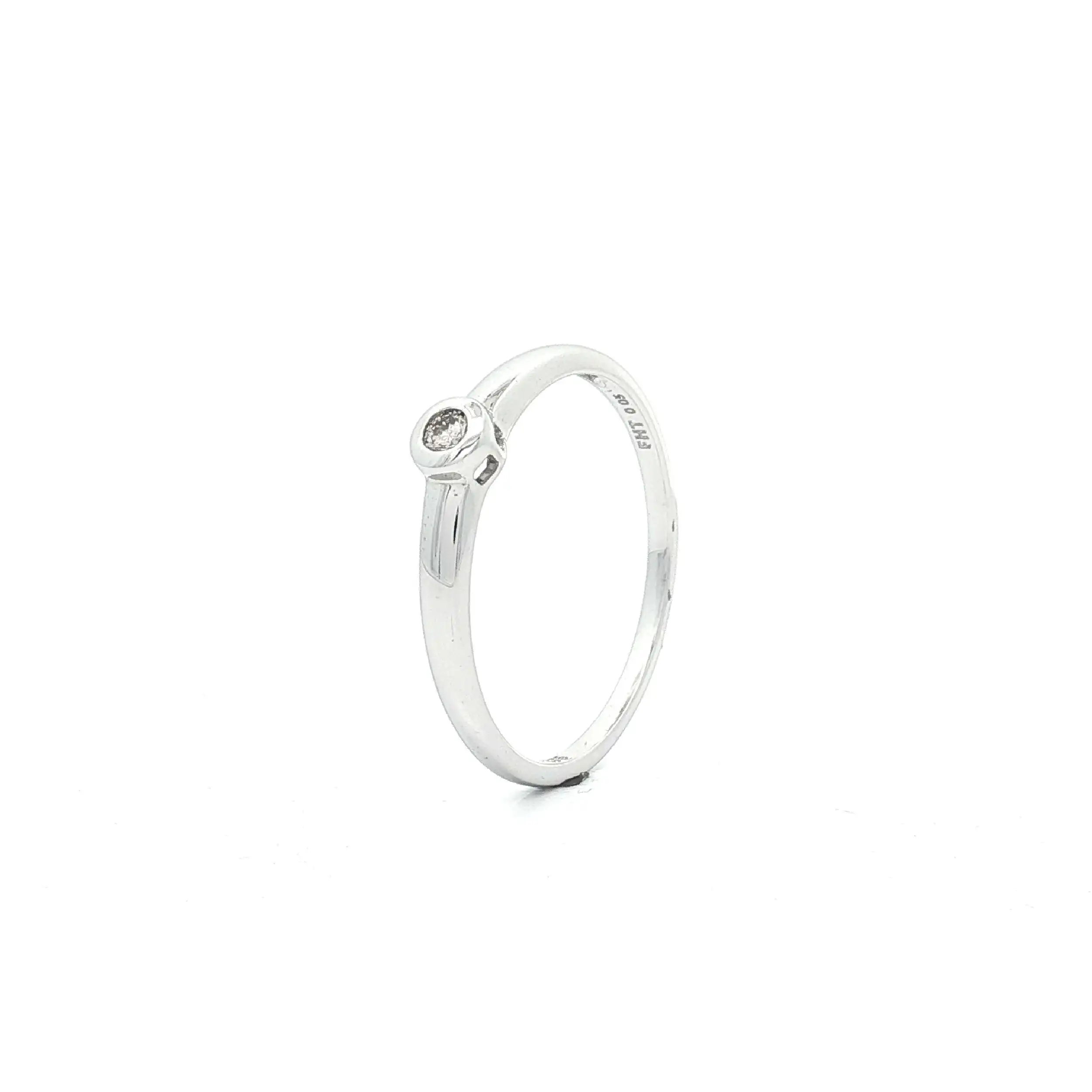 Ring Weißgold mit Brillant Solitär Ring Weißgold mit Brillant Solitär