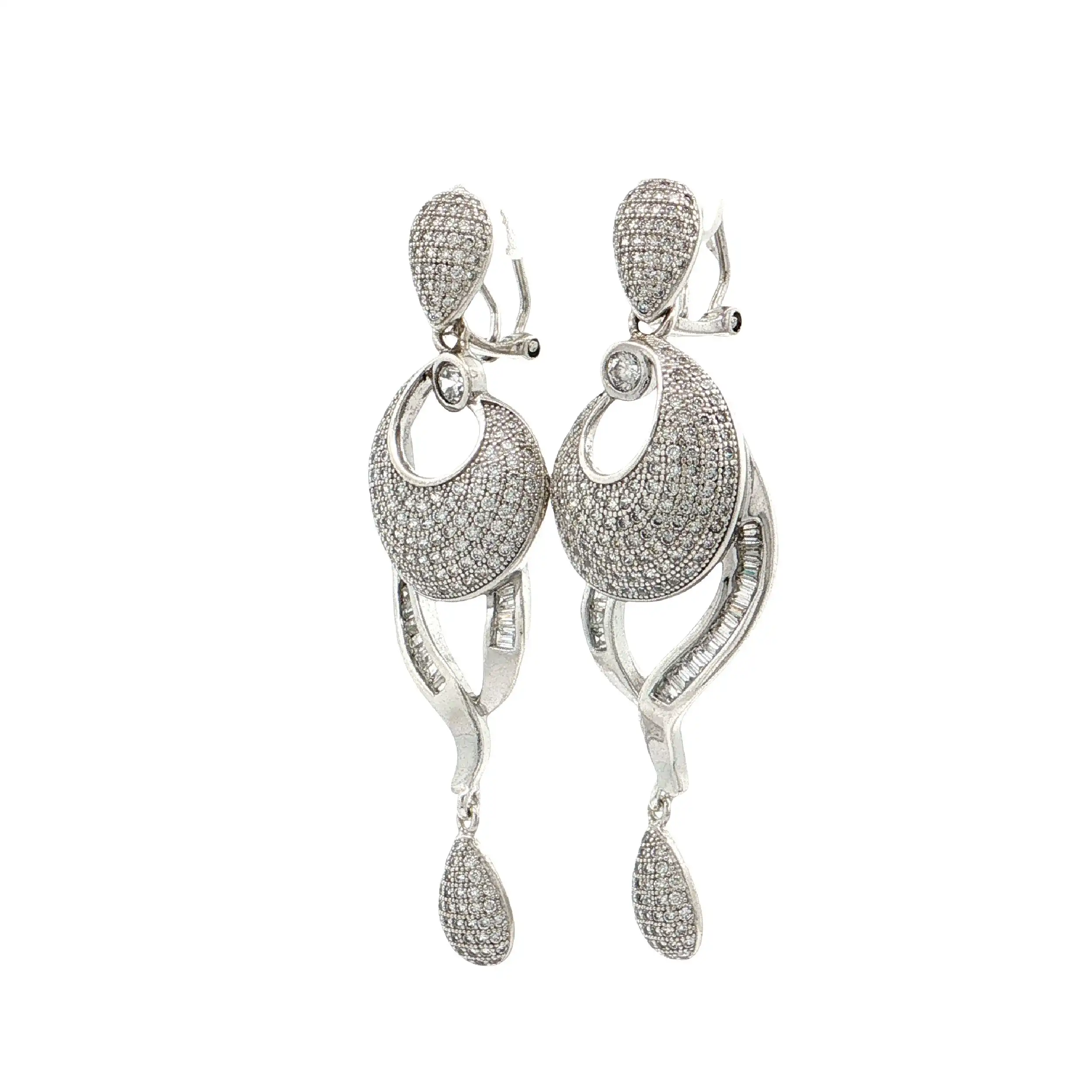 Ohrhänger Silber mit Zirkonia
