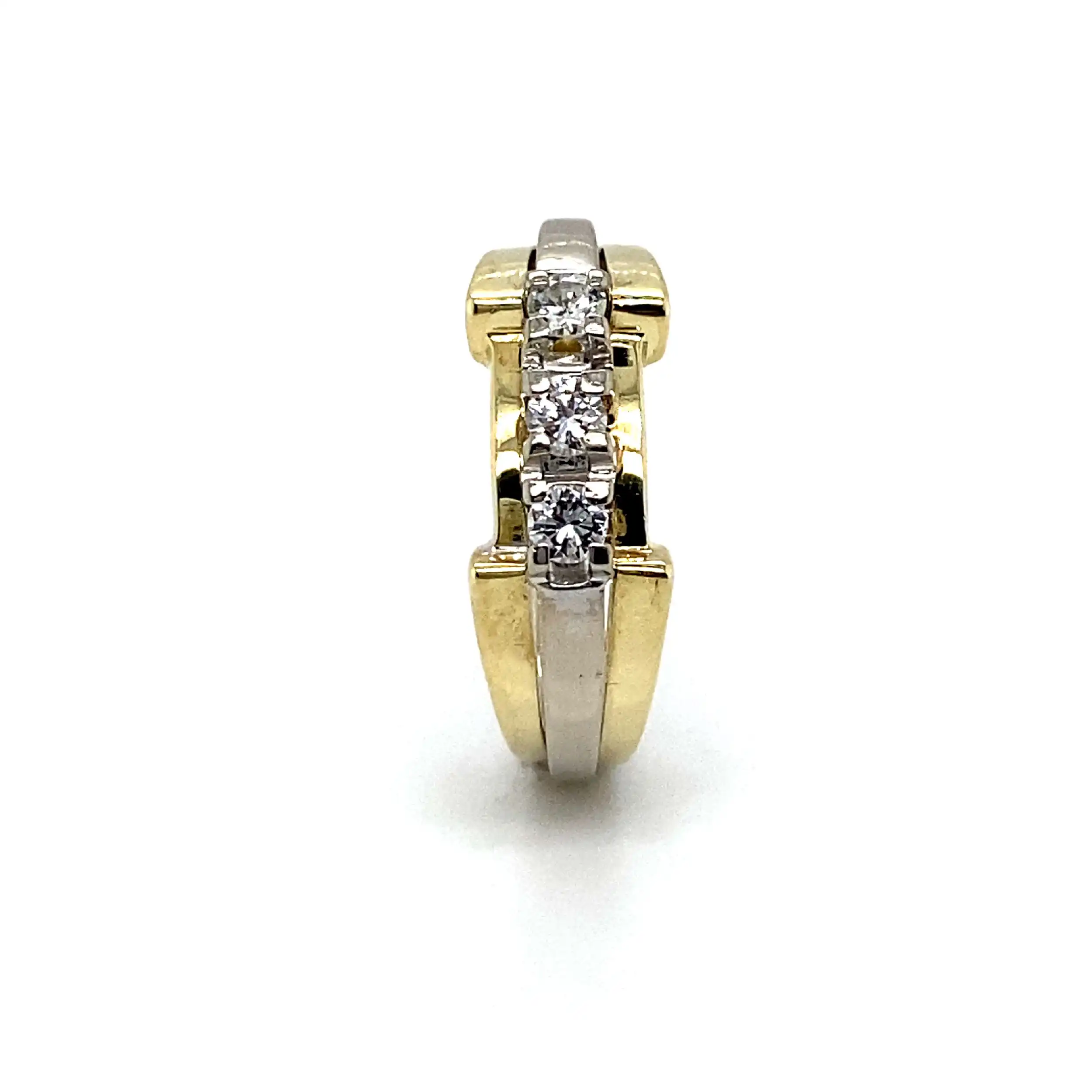 Ring Bicolor mit Brillanten Ring Bicolor mit Brillanten