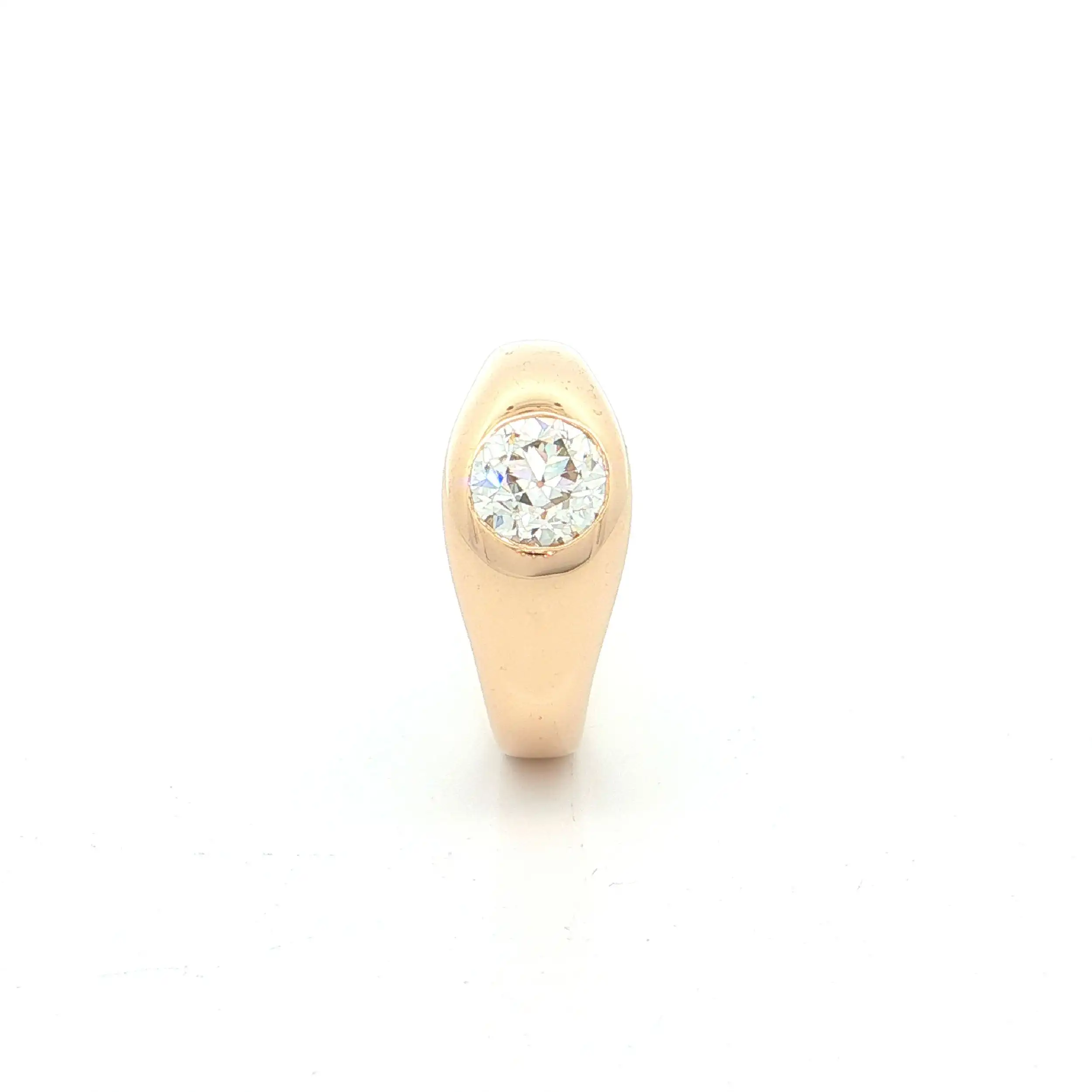 Ring Gelbgold mit Altschliffdiamant