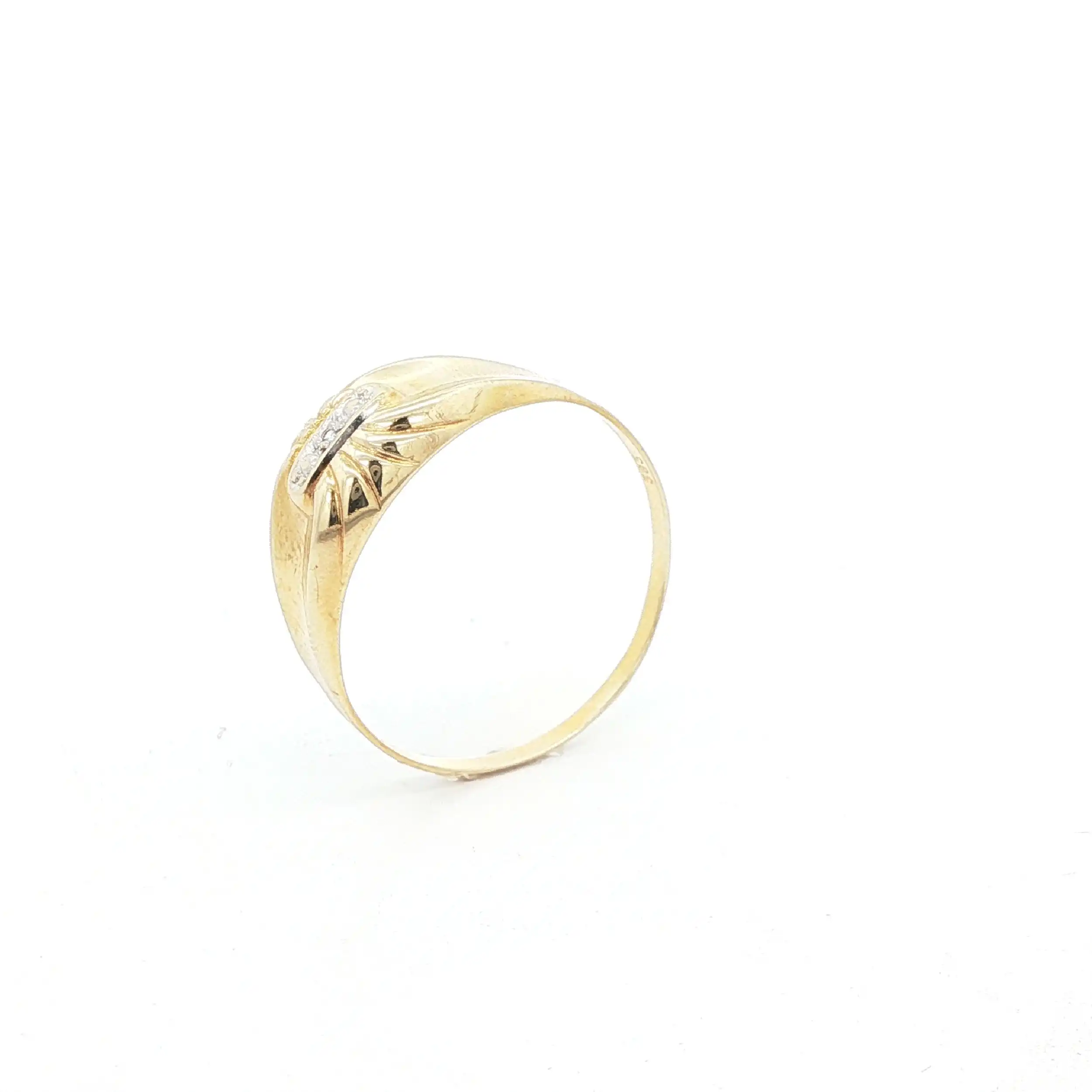 Ring Bicolor mit Diamant