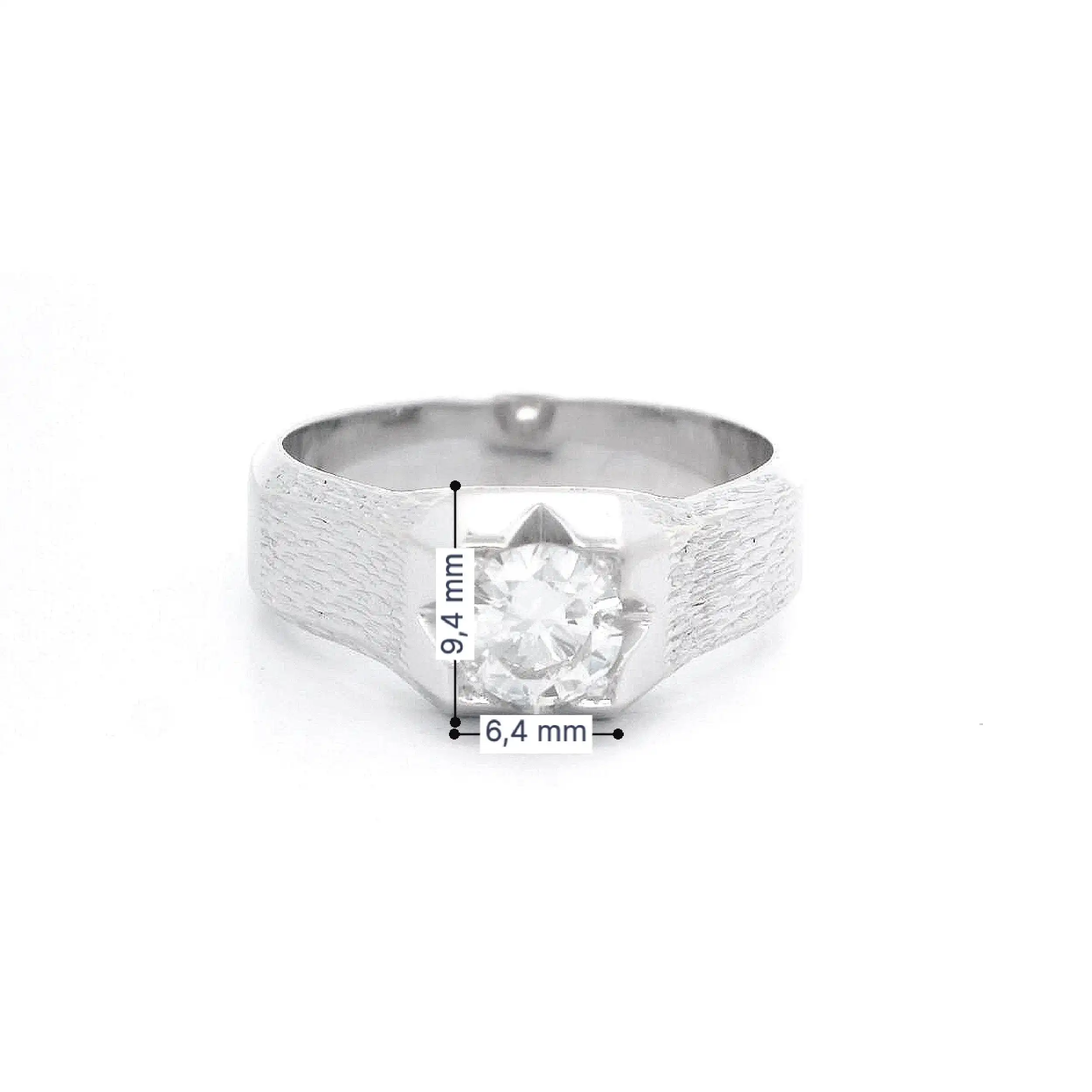 Solitärring Weißgold mit Brillant