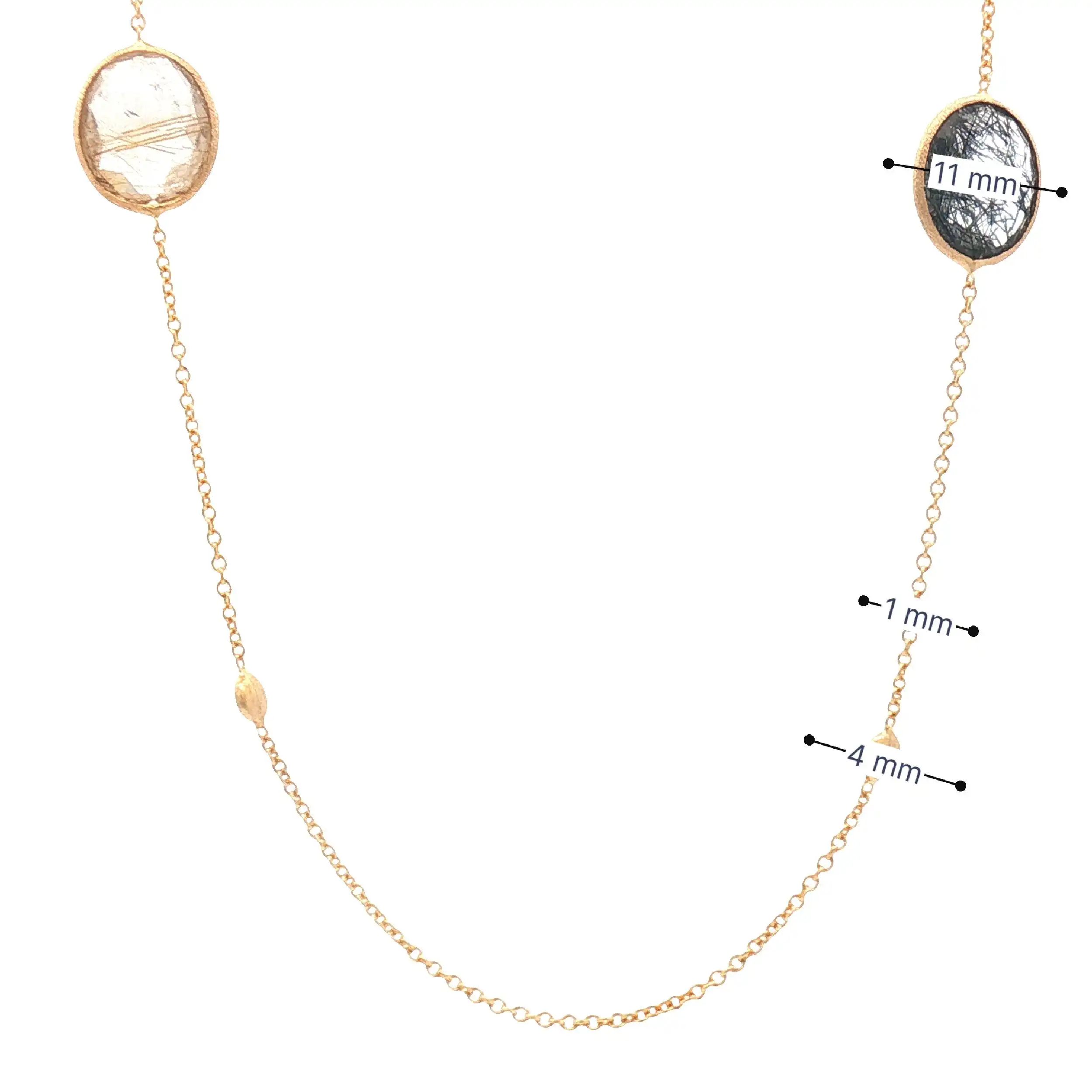 Collier Gelbgold mit Farbsteinen Collier Gelbgold mit Farbsteinen
