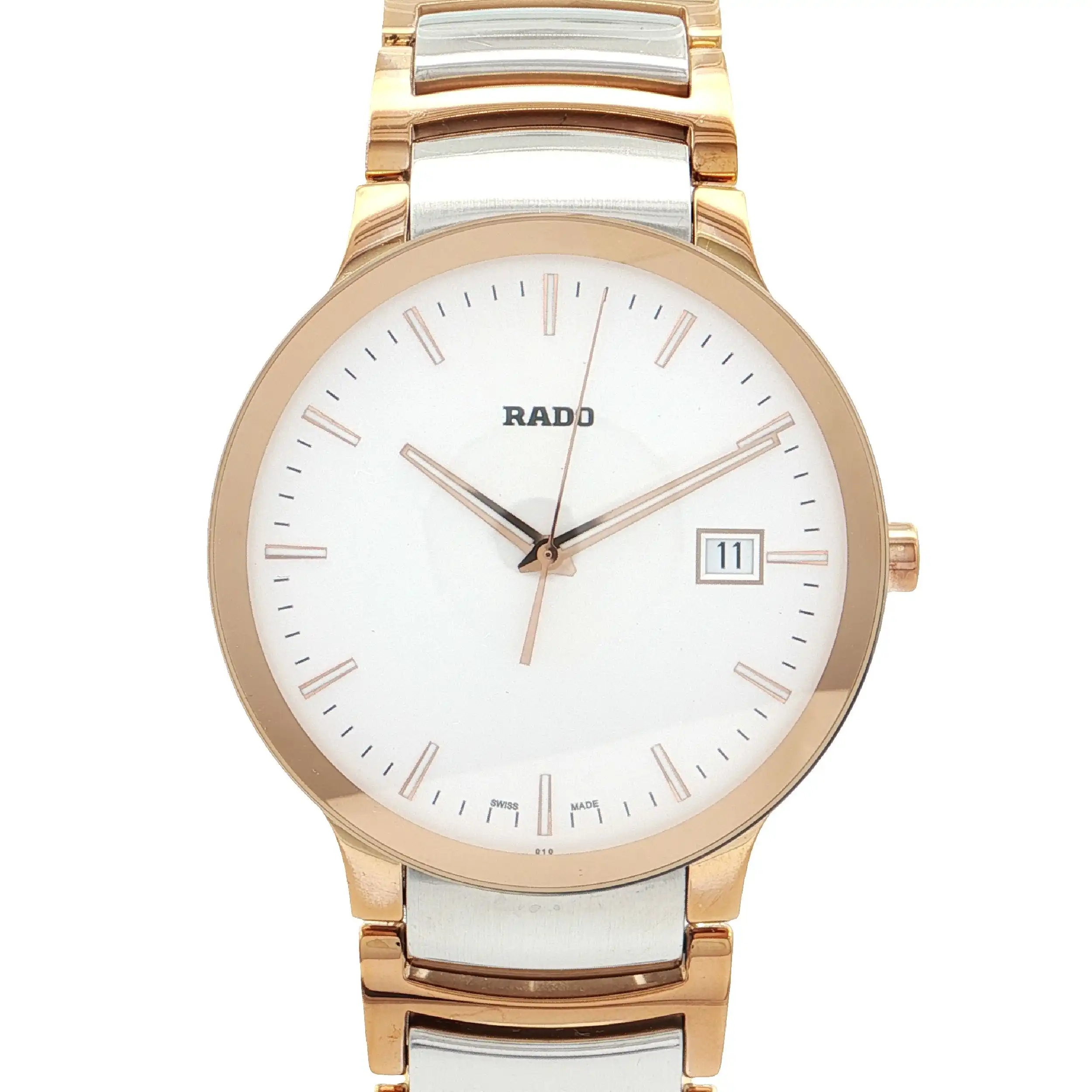 Herrenuhr Rado Centrix Quartz Stahl / Keramik 38mm Ref.115.0554.3
