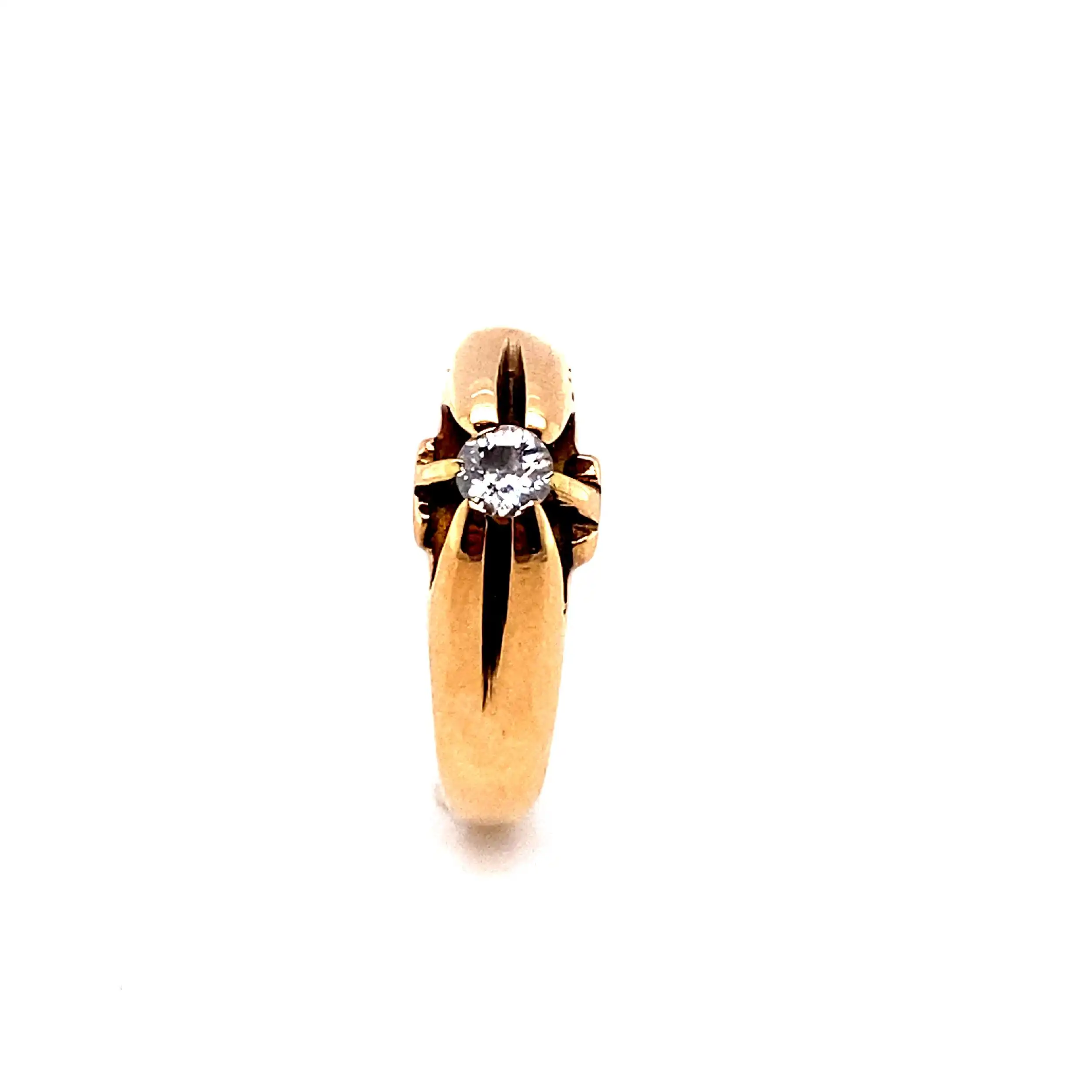 Ring Rosegold mit Altschliff Brillant