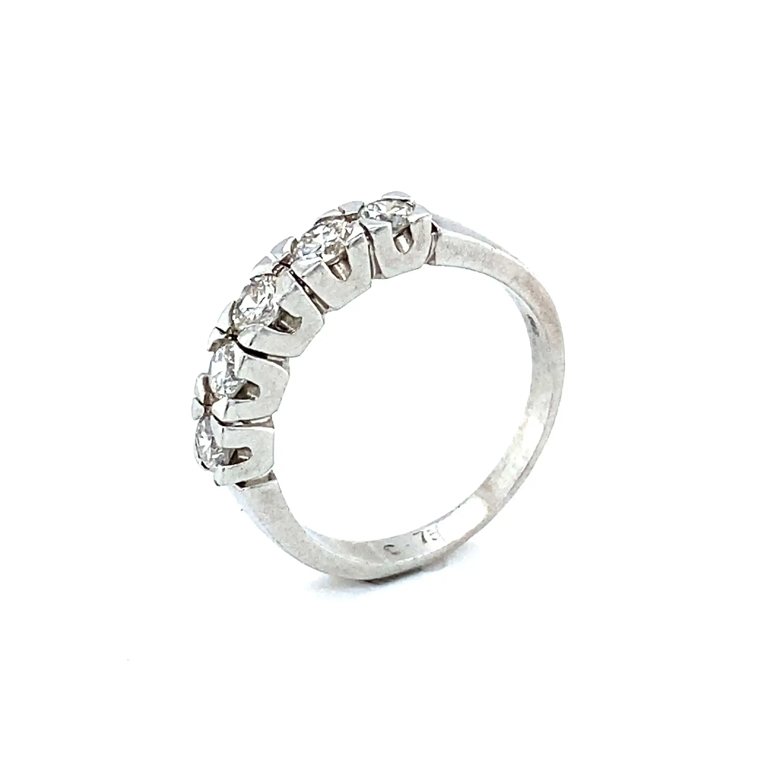 Ring Weißgold mit Brillanten, graviert mit 0,75ct Ring Weißgold mit Brillanten, graviert mit 0,75ct