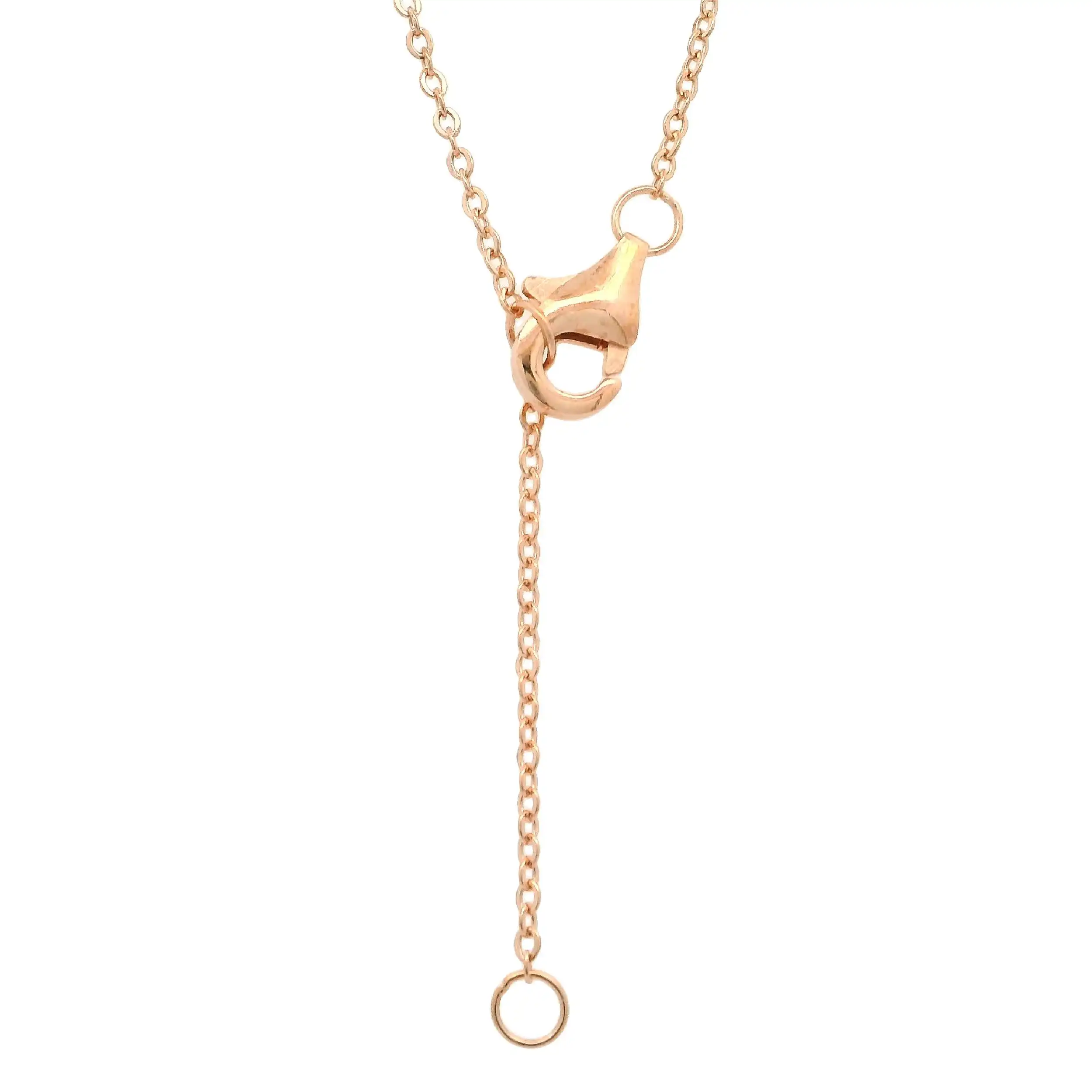 Collier Silber rose vergoldet mit Granat