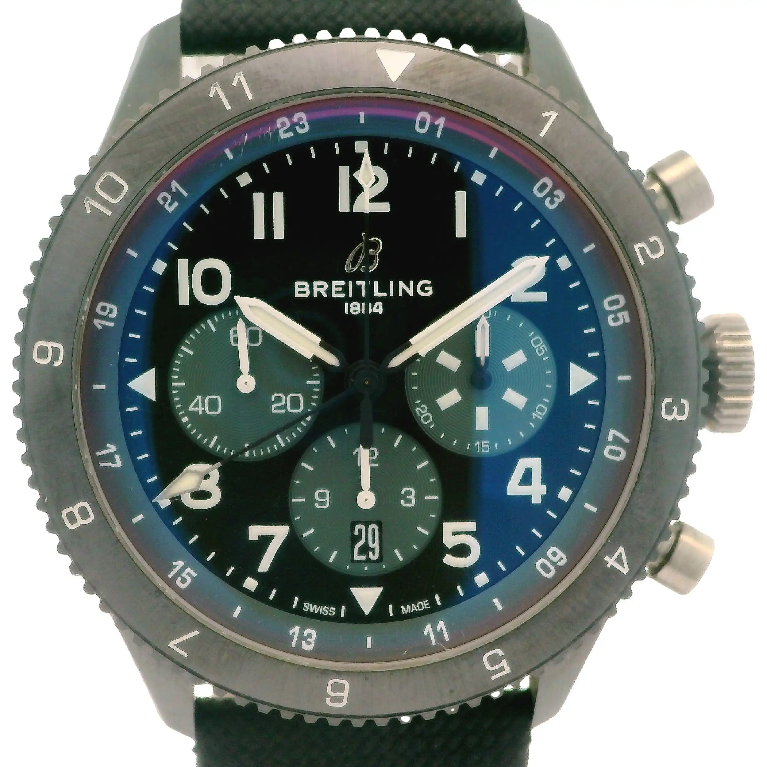 Herrenuhr Breitling Super Avi B04 Chronograph GMT 46 mit Papiere und Box Herrenuhr Breitling Super Avi B04 Chronograph GMT 46 mit Papiere und Box