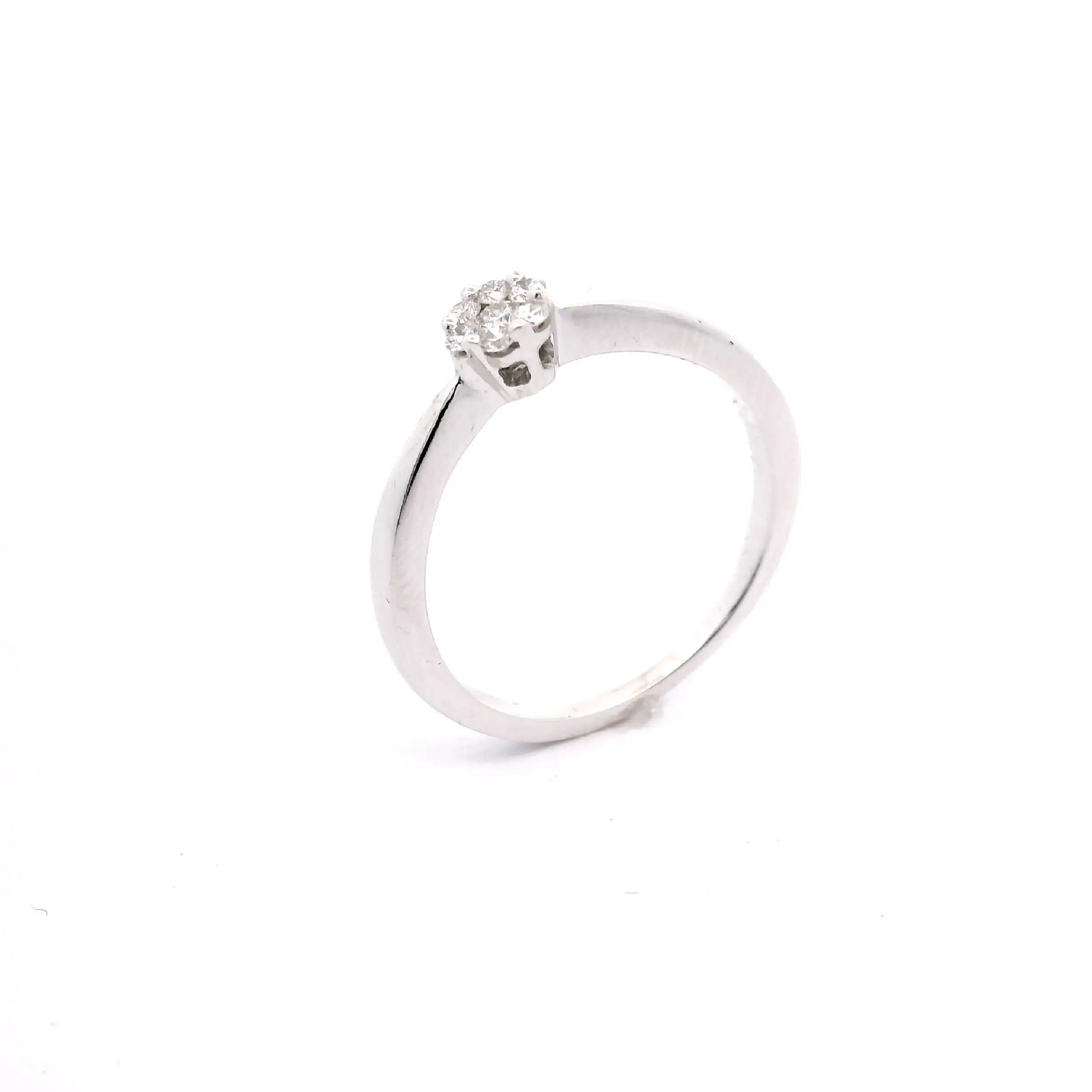 Ring Weißgold mit Brillanten Christ , graviert mit 0,12ct W/Si Ring Weißgold mit Brillanten Christ , graviert mit 0,12ct W/Si