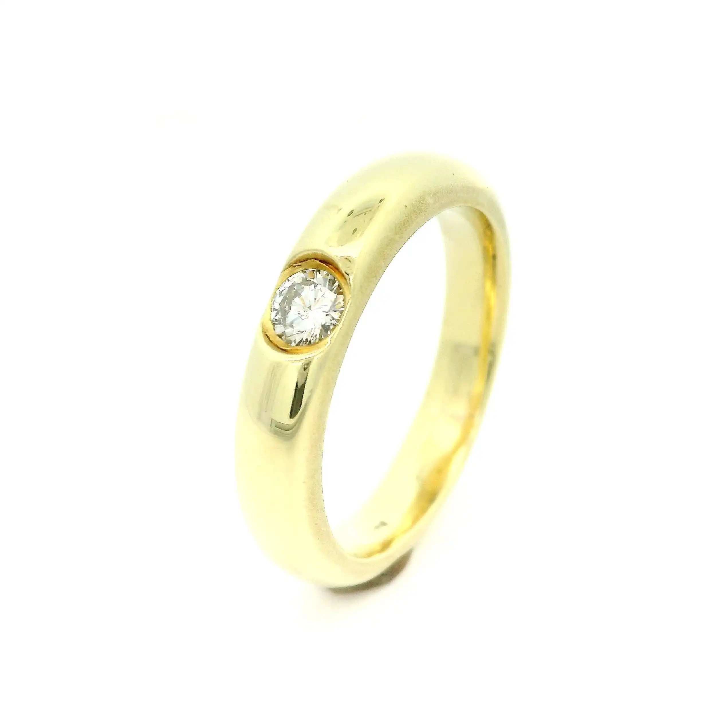 Solitärring Gelbgold mit Brillanten