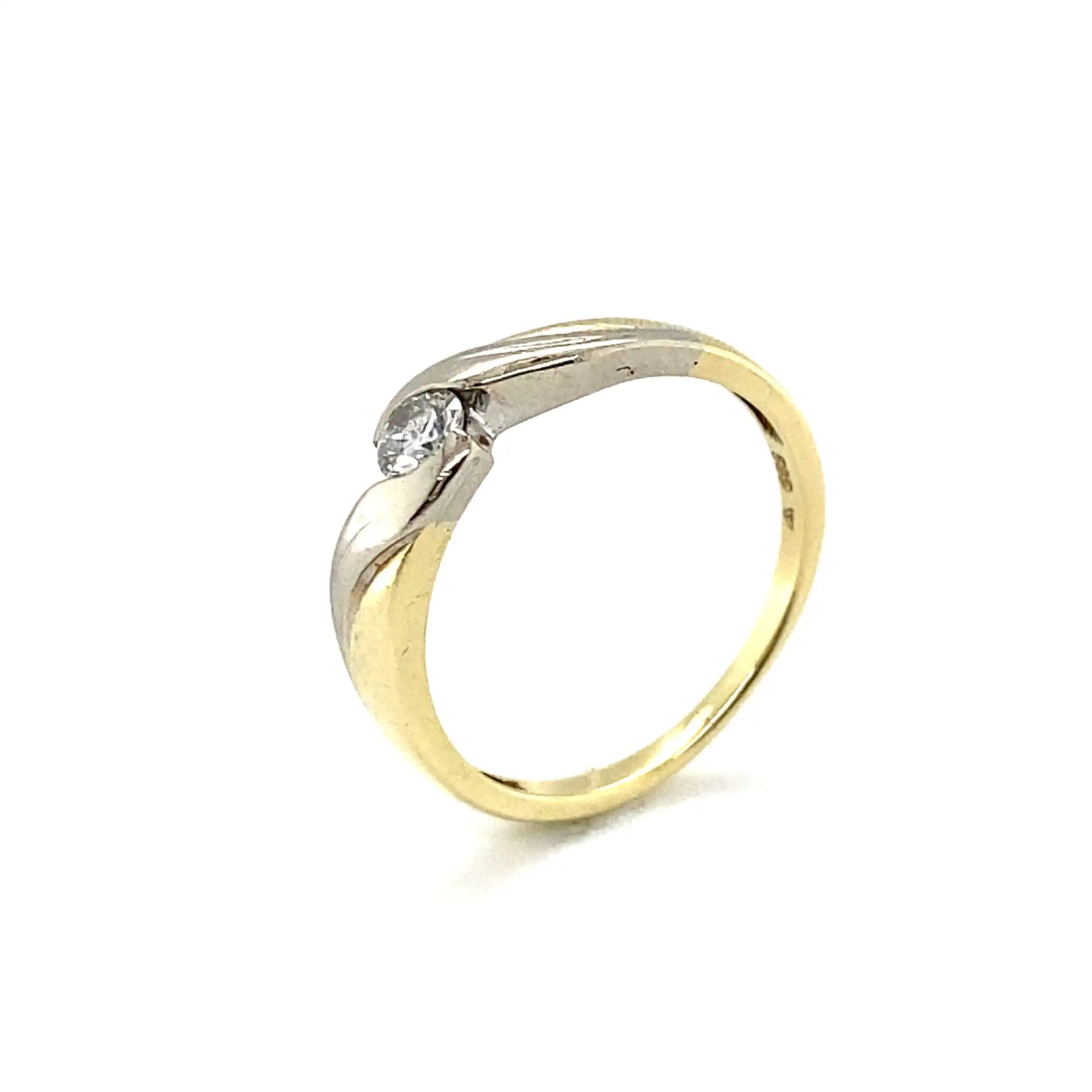 Ring Gelbgold mit Brillant ca. 0,15 ct Ring Gelbgold mit Brillant ca. 0,15 ct