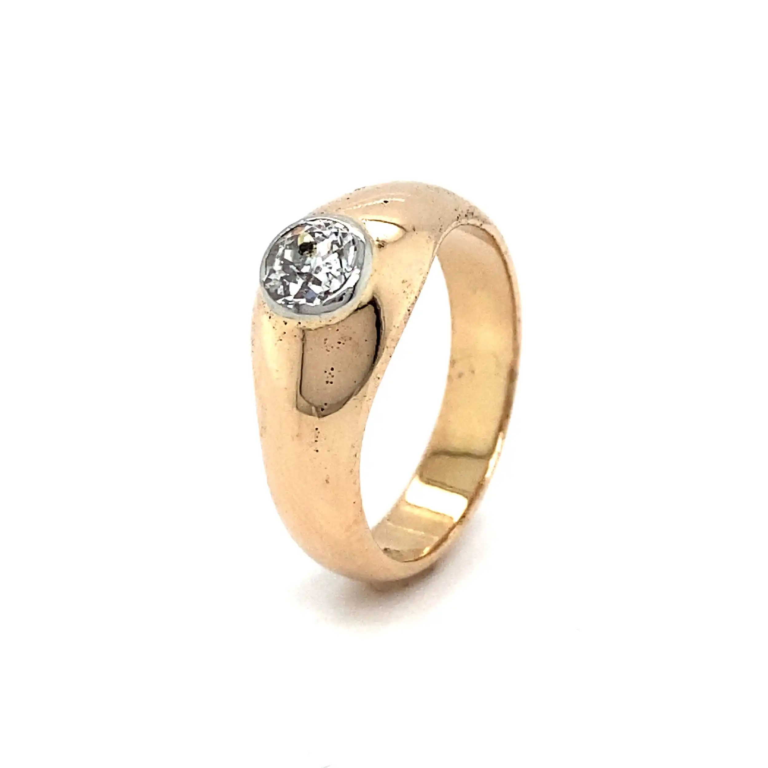 Ring Bicolor mit Altschliffdiamant Ring Bicolor mit Altschliffdiamant