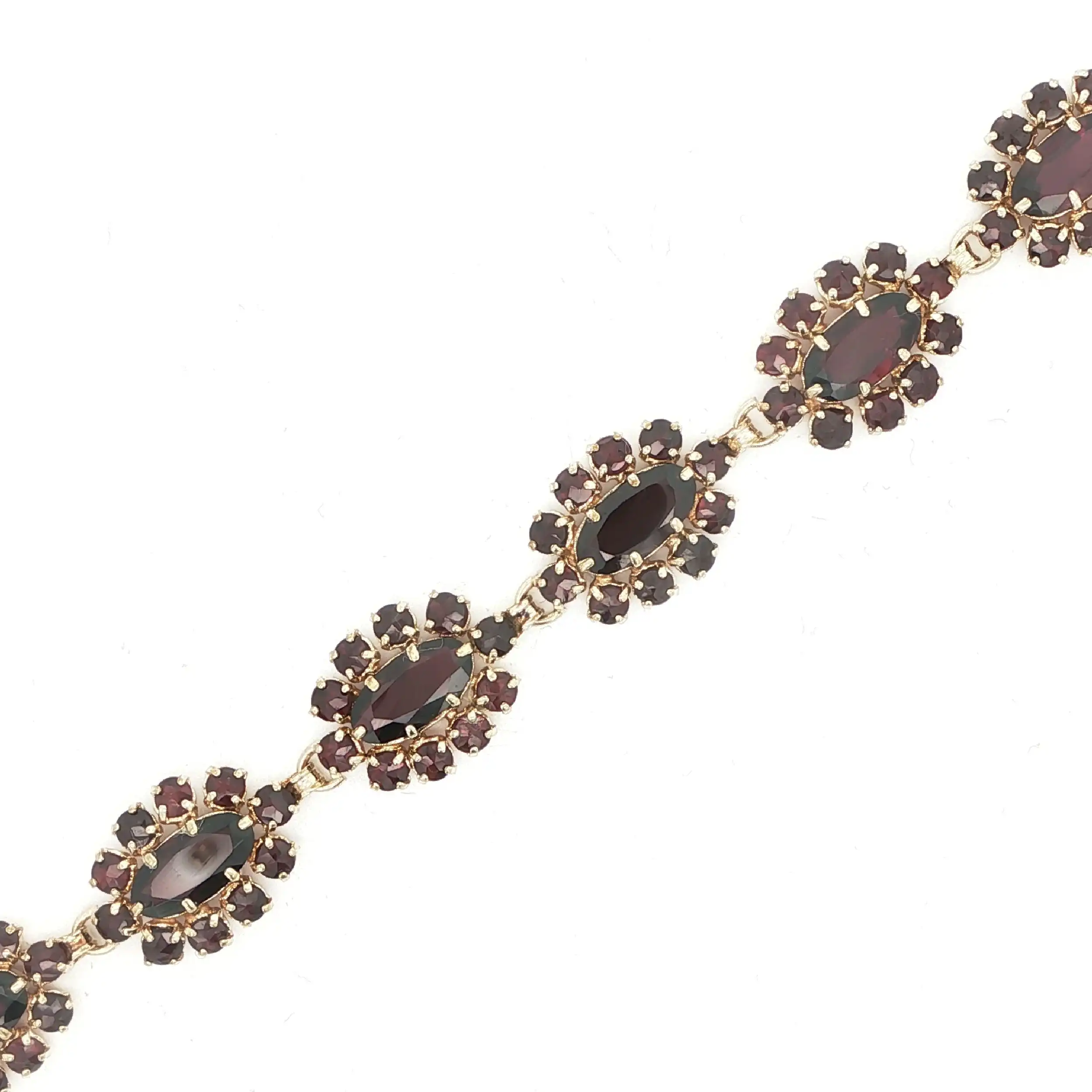 Armband Gelbgold mit Granat