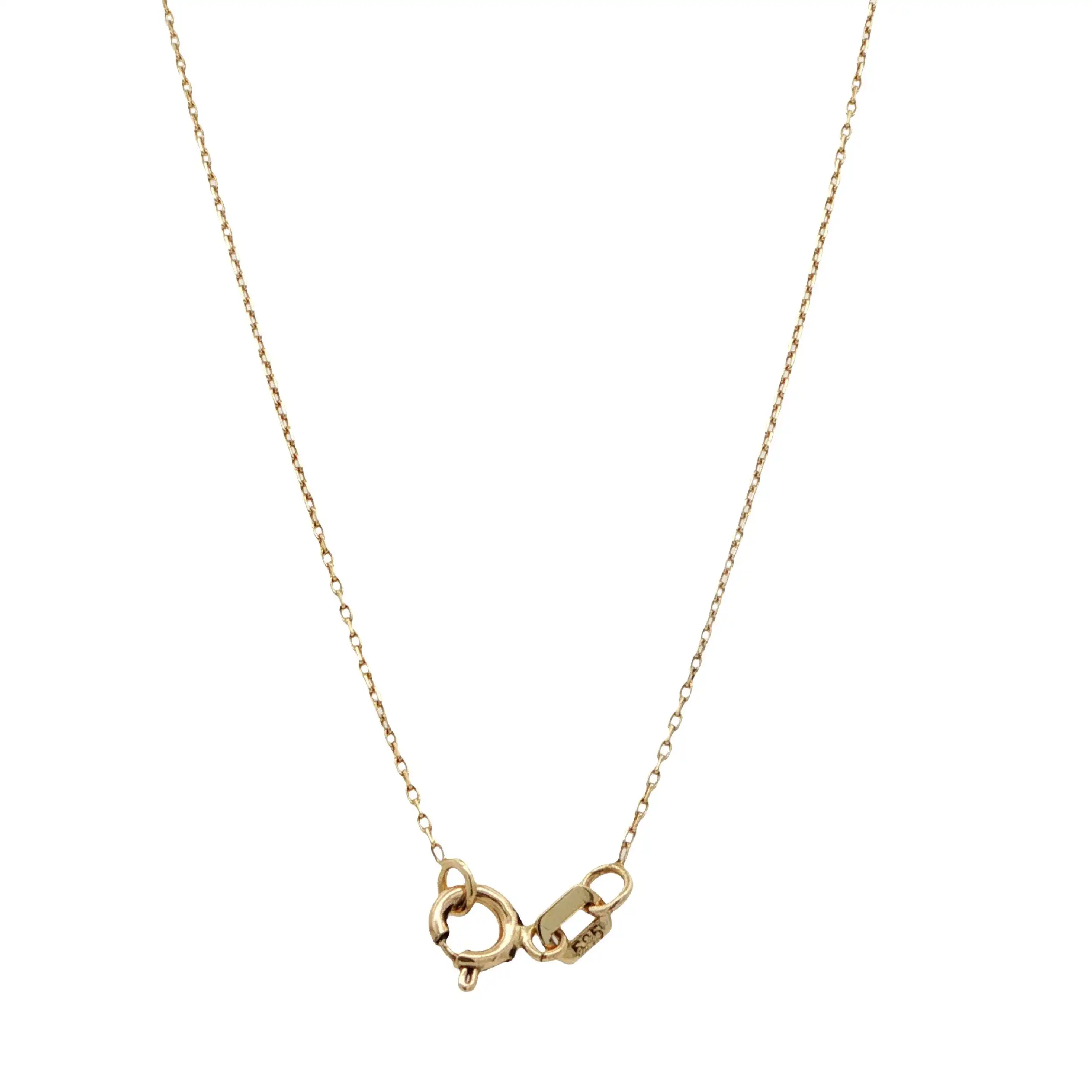 Ankercollier Gelbgold Mond, Stern mit Zirkonia