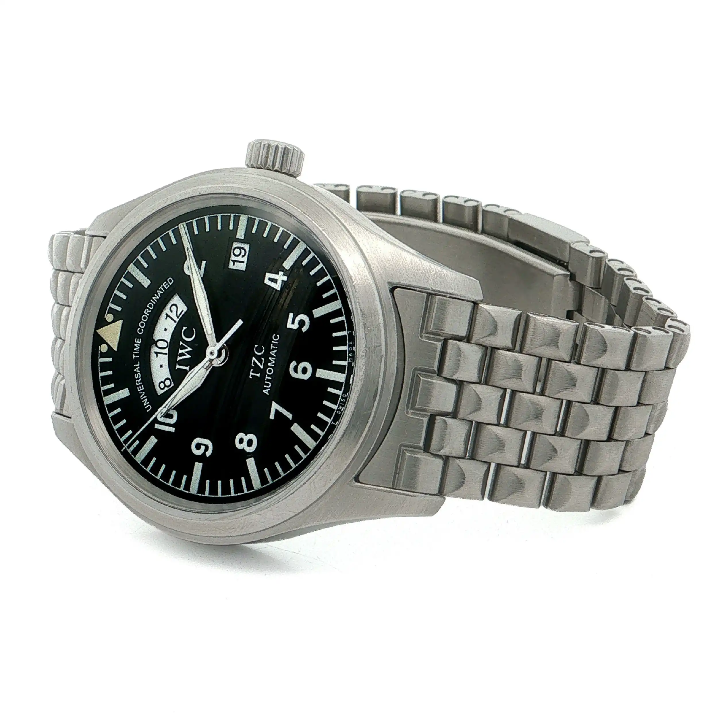 Herrenuhr IWC Spitfire UTC IW3251 Automatik aus 1998 mit Papieren und Karte Herrenuhr IWC Spitfire UTC IW3251 Automatik aus 1998 mit Papieren und Karte