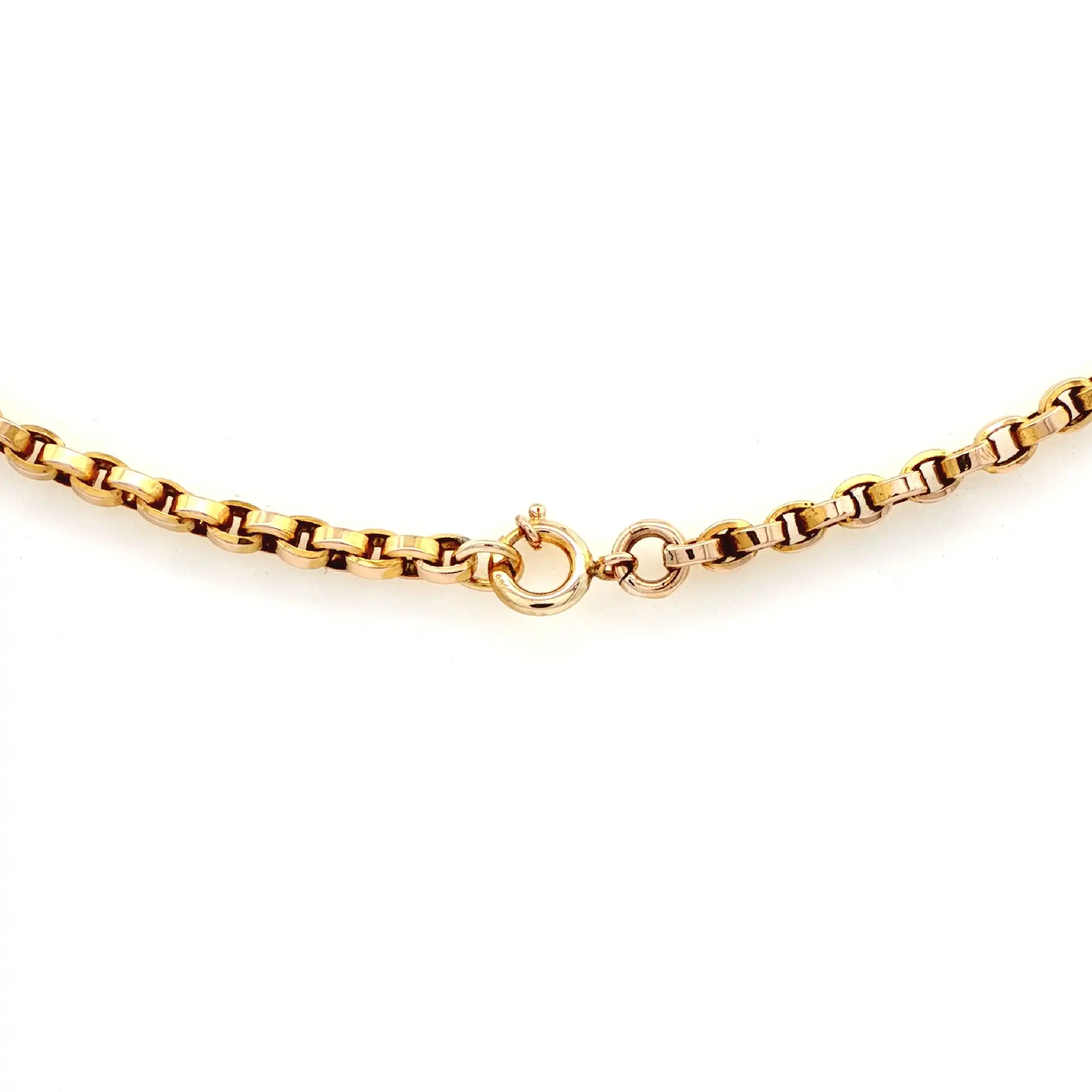 Ankerkette Gelbgold halbmassiv