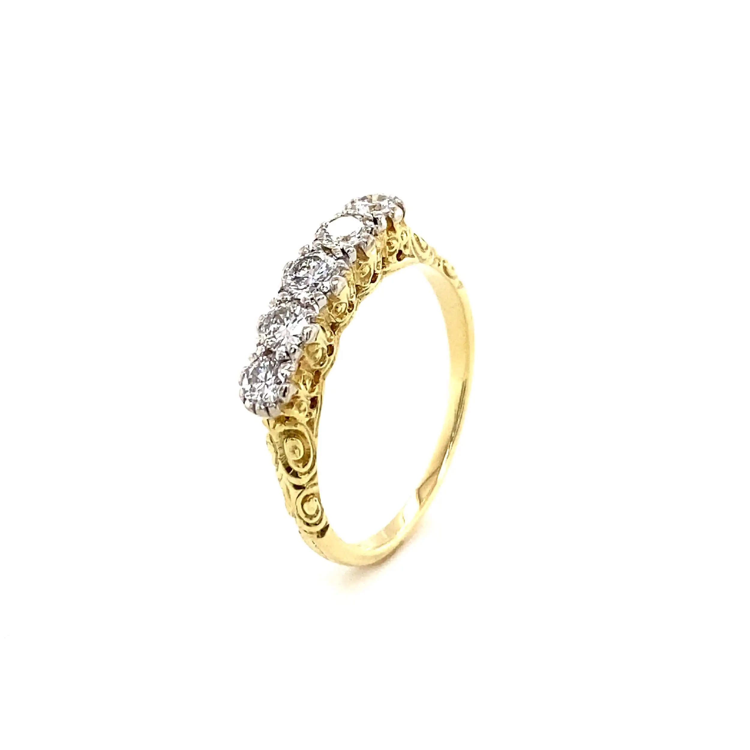 Ring Bicolor mit Brillanten Ring Bicolor mit Brillanten