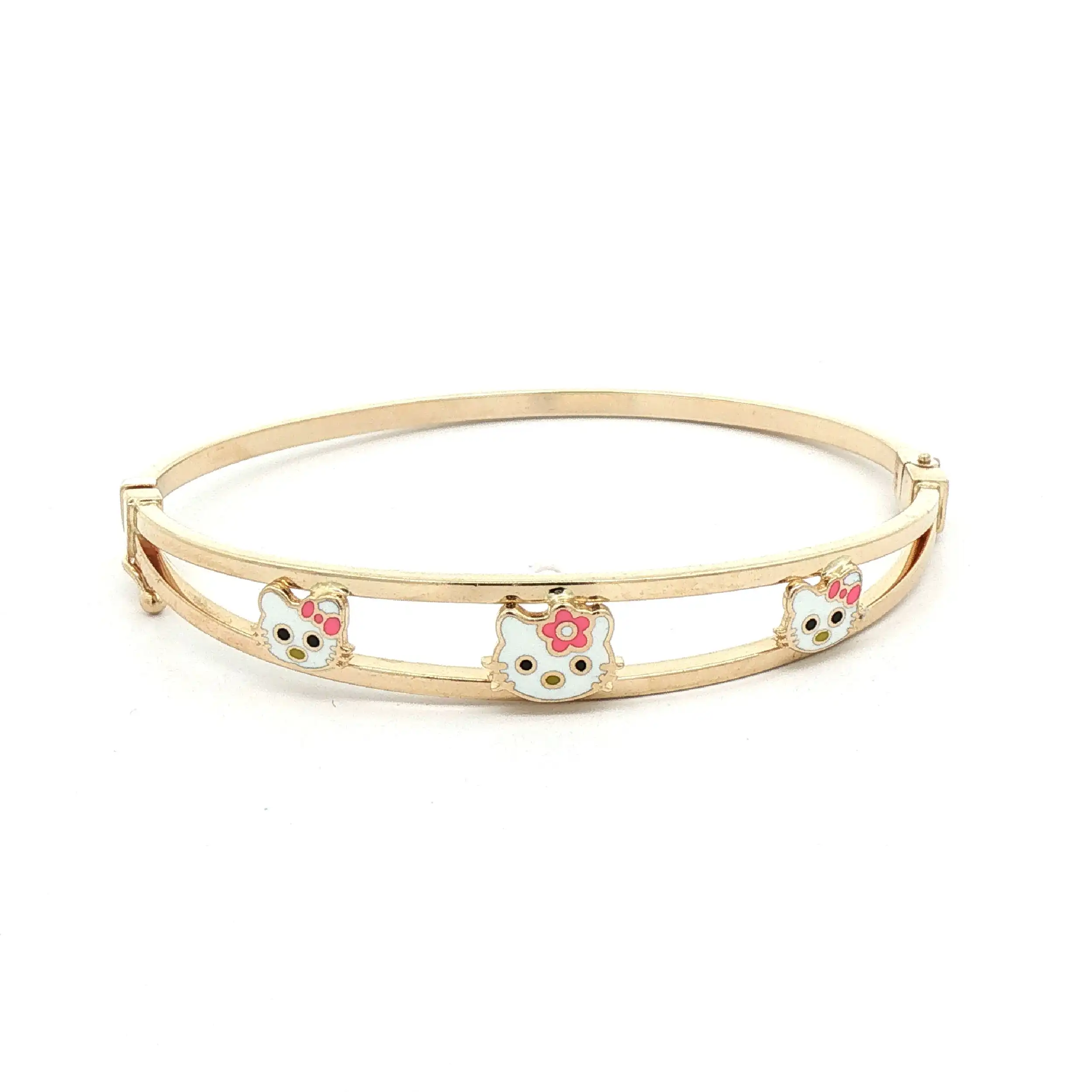 Armreif Gelbgold mit Hellow Kitty