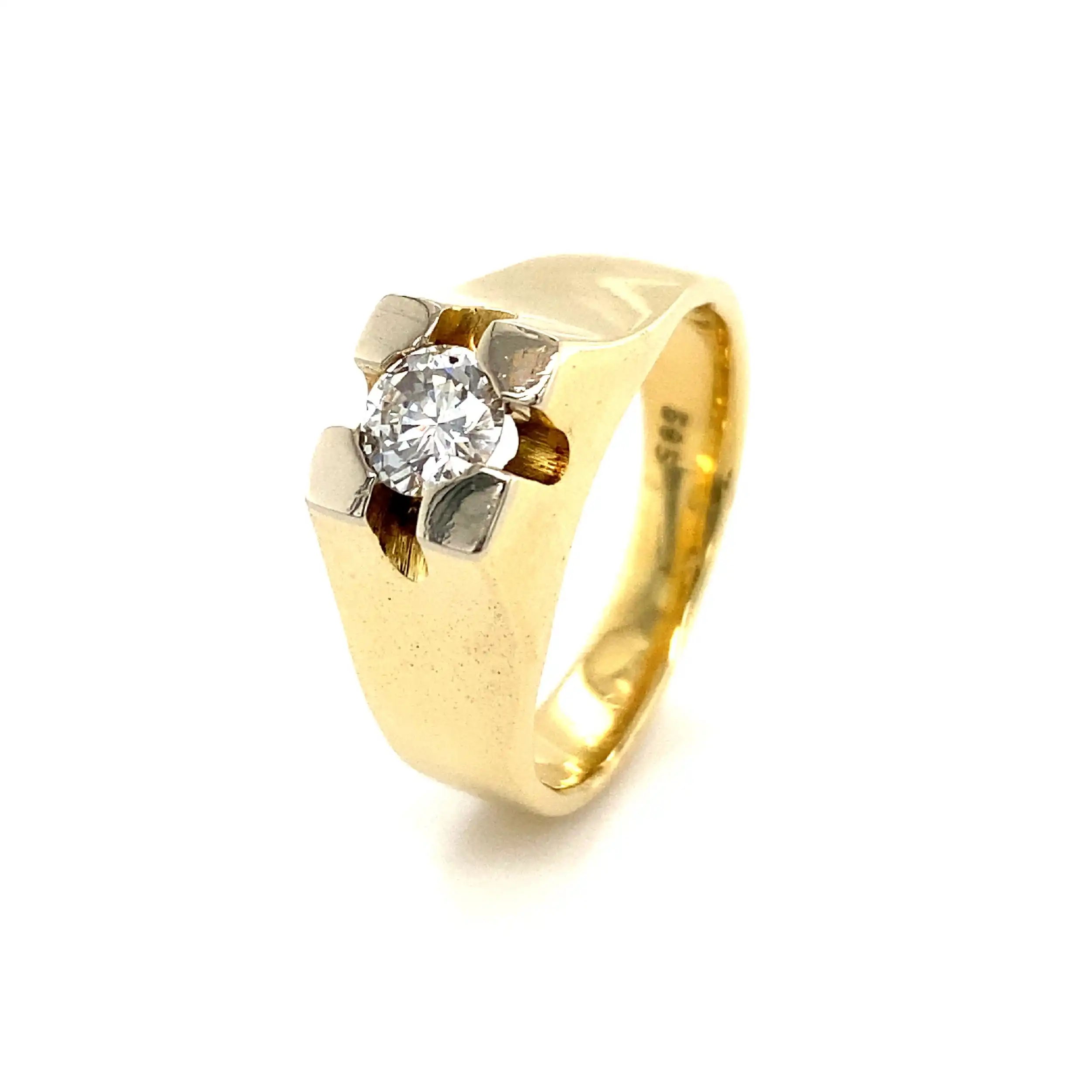 Ring Gelbgold mit Brillant Ring Gelbgold mit Brillant