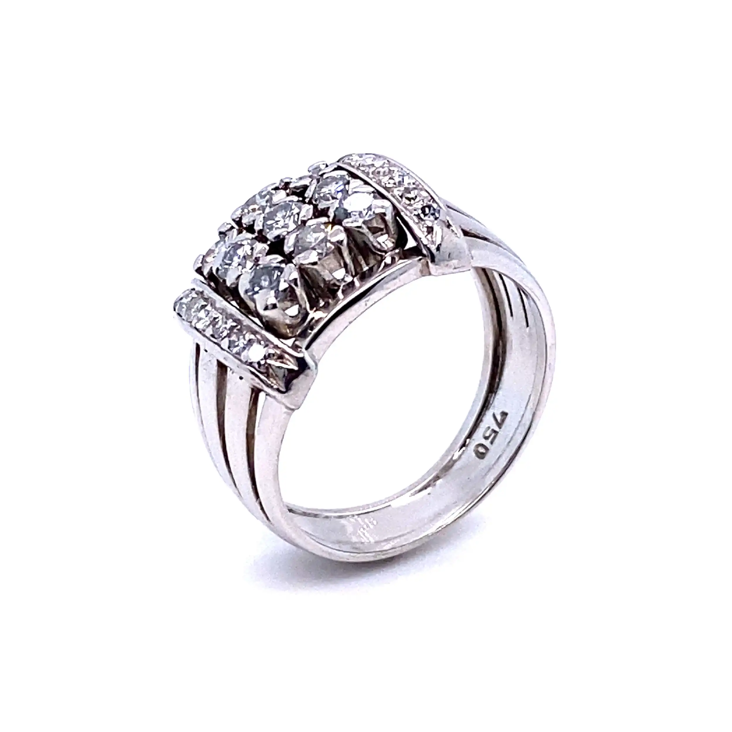 Ring Weißgold mit Brillanten Ring Weißgold mit Brillanten