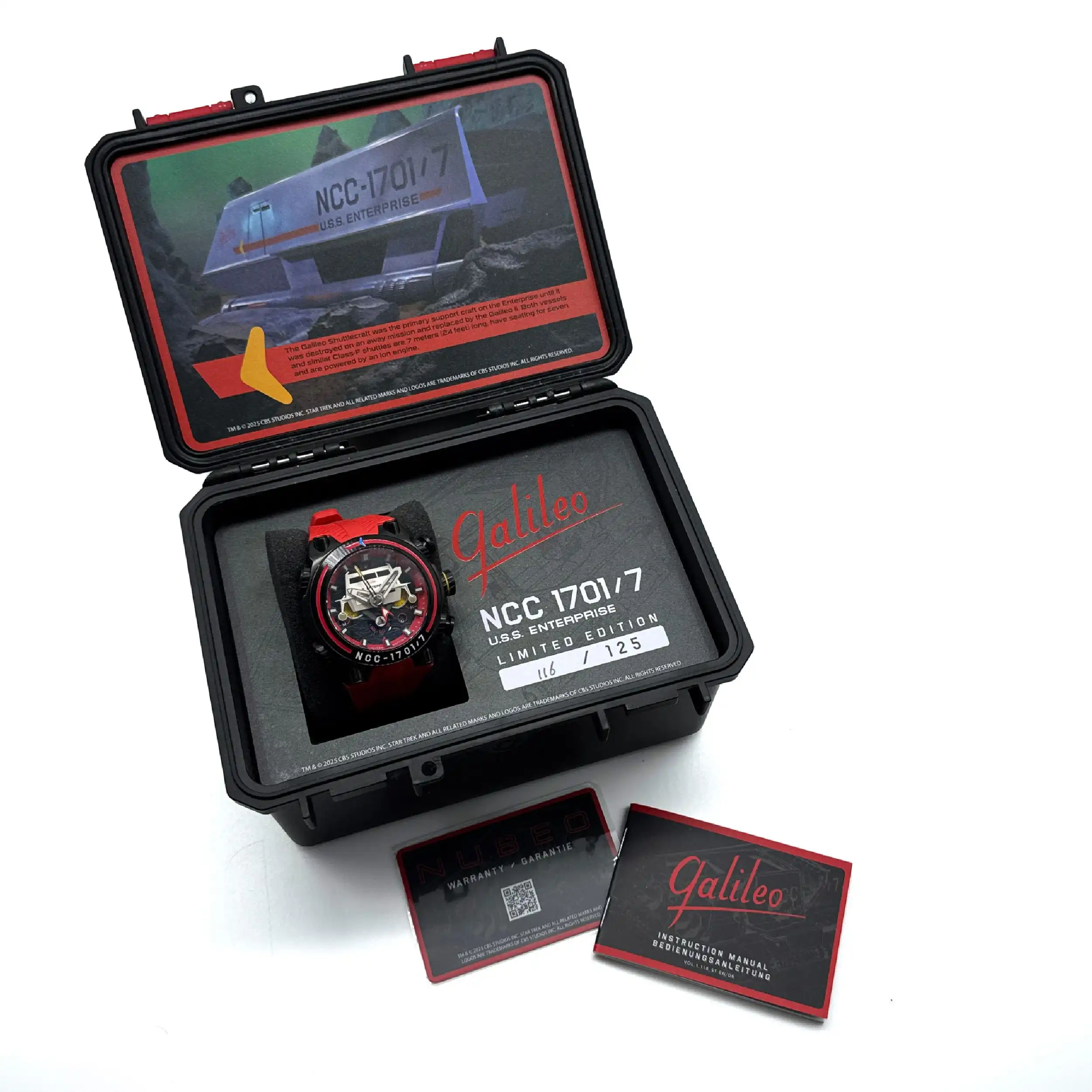 Herrenuhr Star Trek Galileo NB6118 NCC-1701/7 Fullset Neuzustand