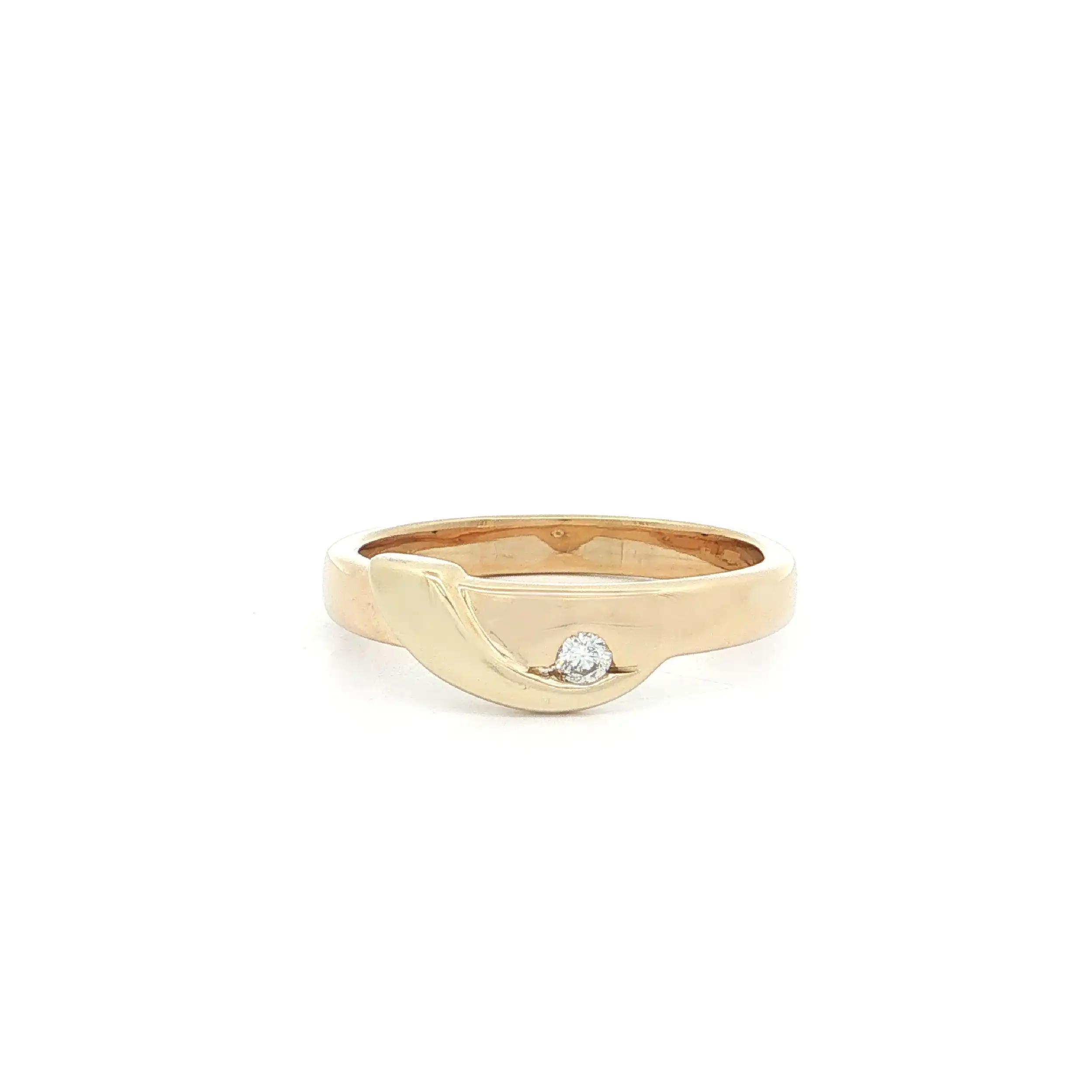 Ring Gelbgold mit Brillant