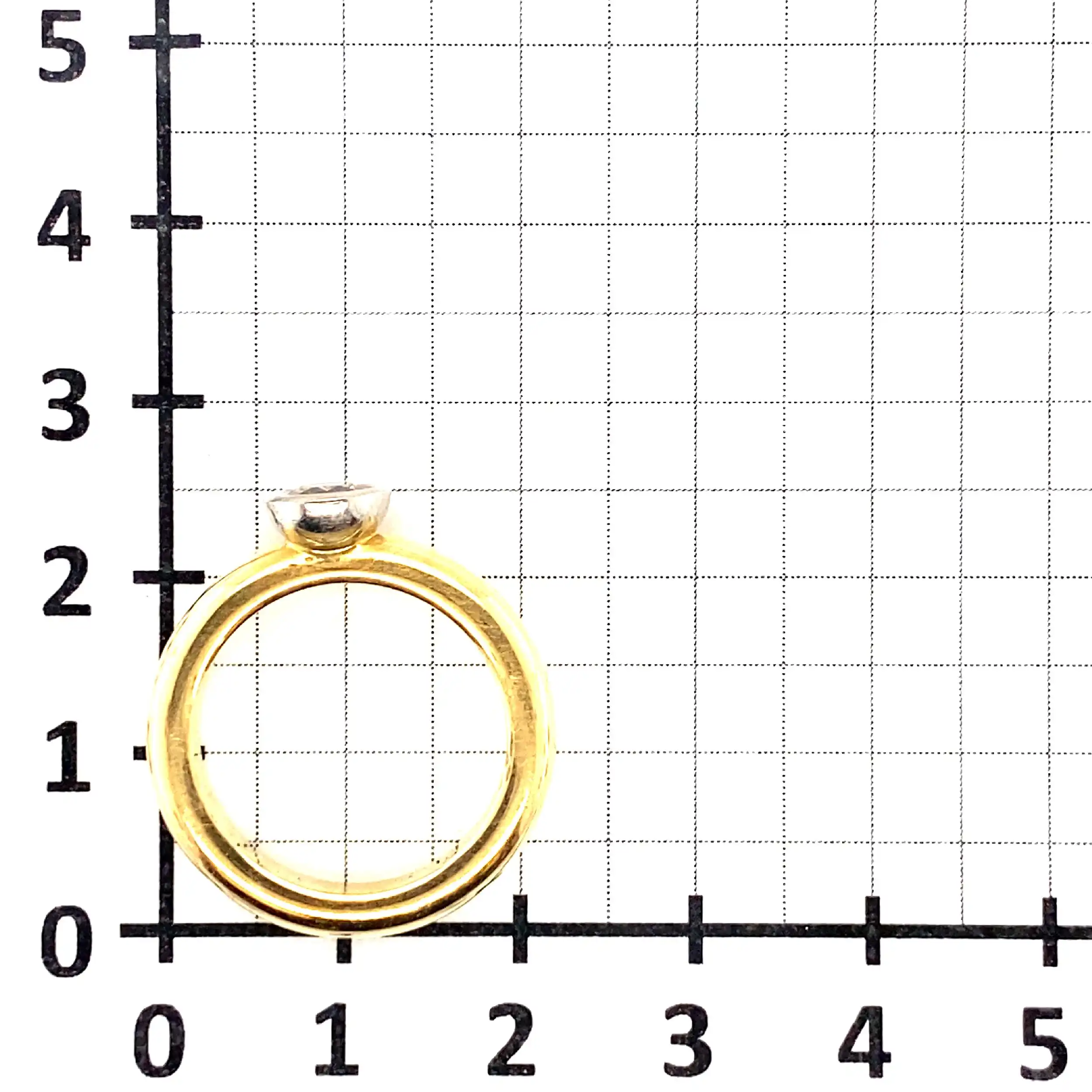Solitärring Bicolor mit Brillant