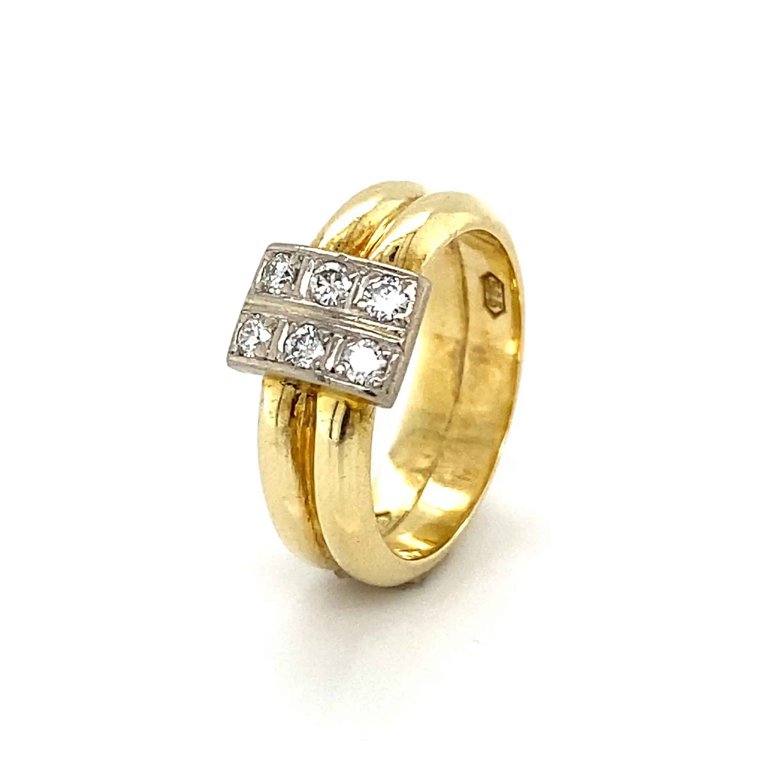 Ring Bicolor mit Brillanten Ring Bicolor mit Brillanten