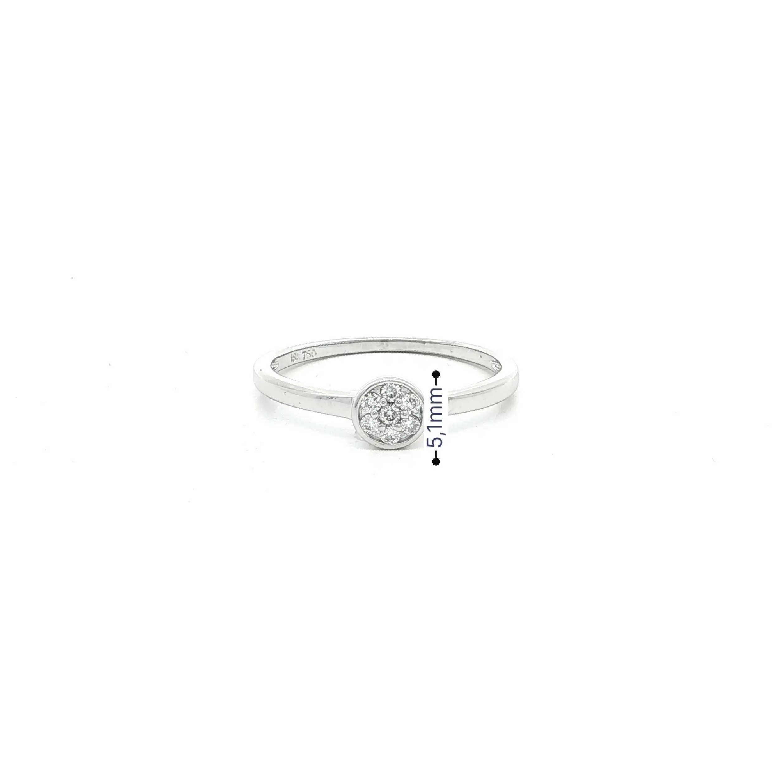 Ring Weißgold mit Brillanten Ring Weißgold mit Brillanten