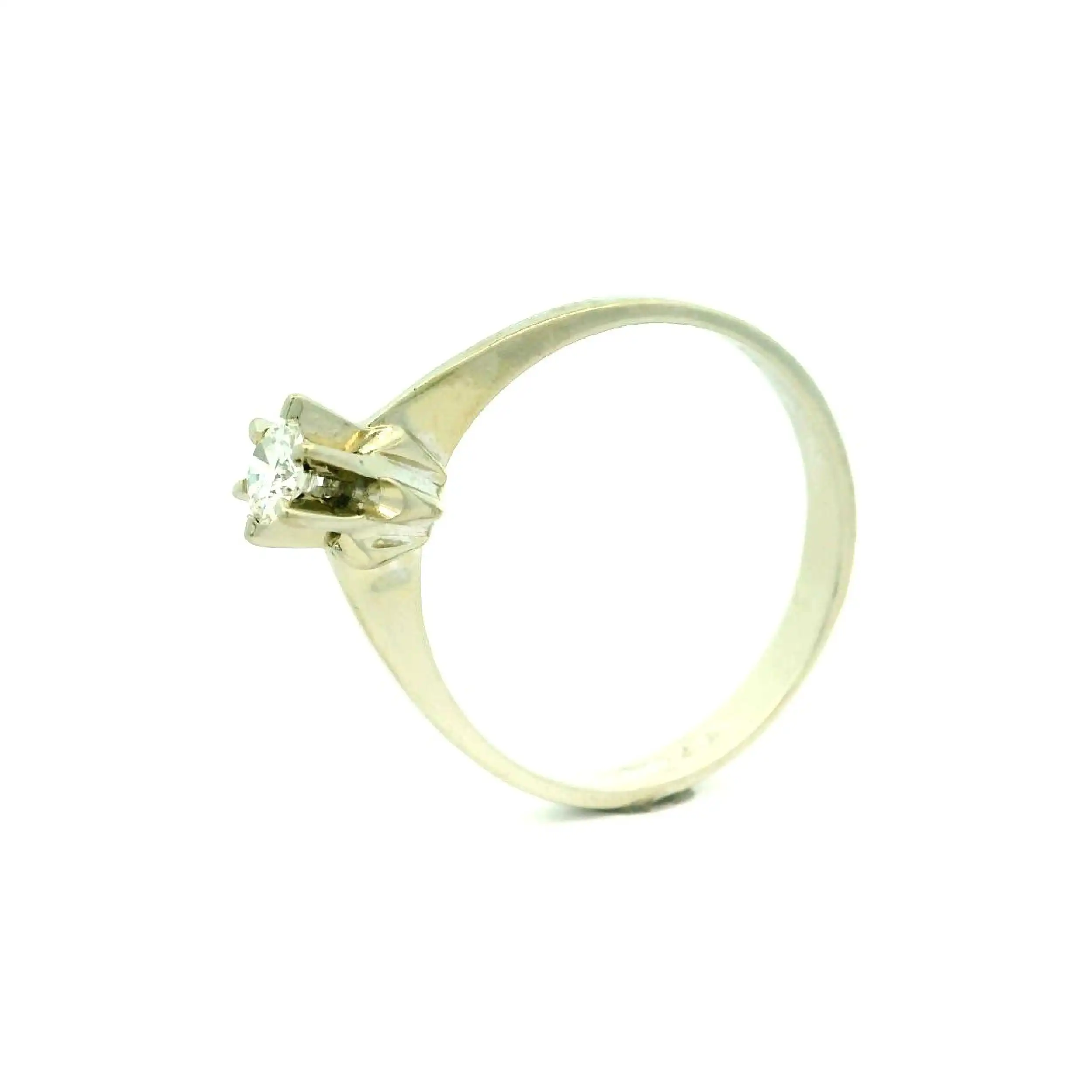 Ring Weißgold mit Brillant Solitär Ring Weißgold mit Brillant Solitär