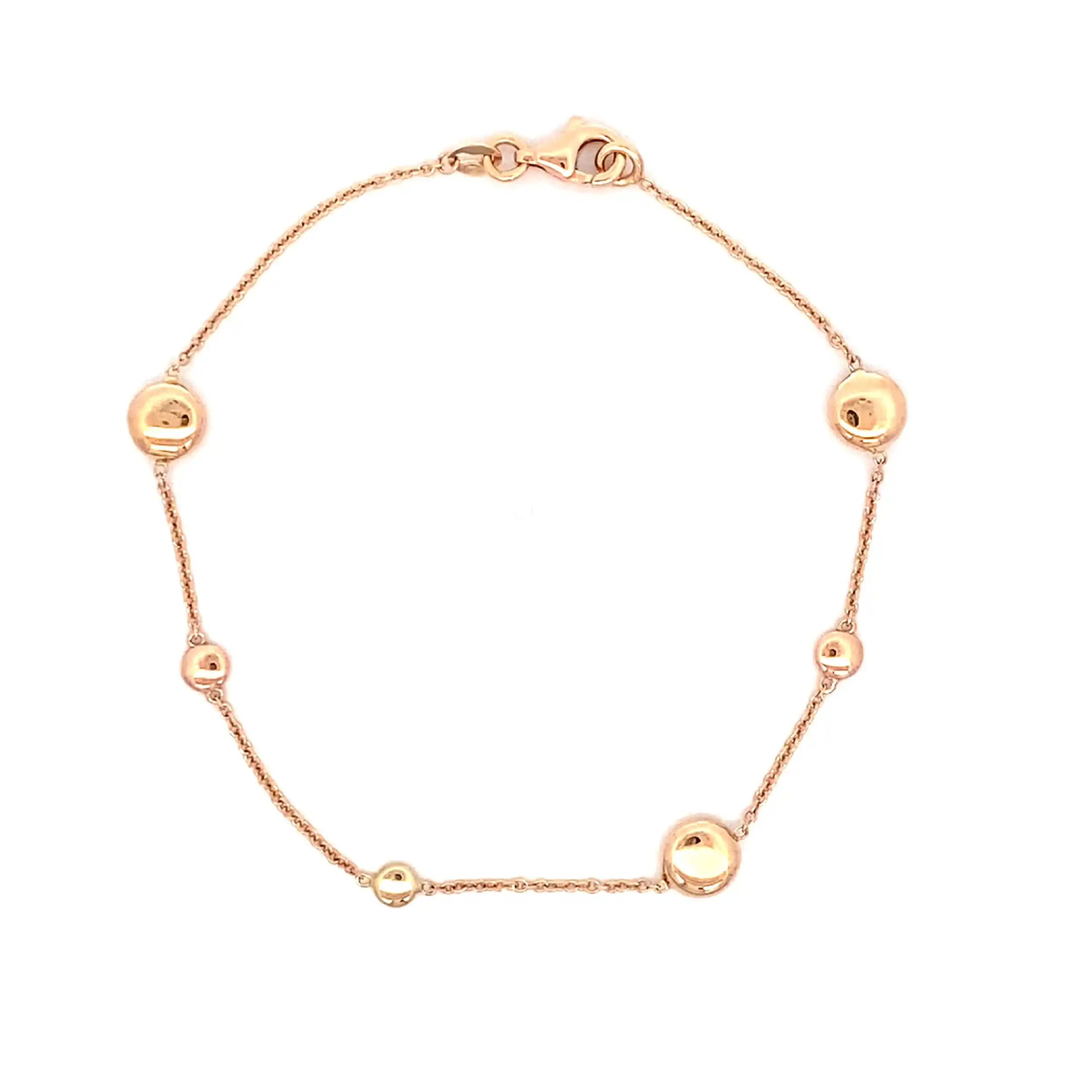 Ankerarmband Gelbgold mit Linsen Ankerarmband Gelbgold mit Linsen