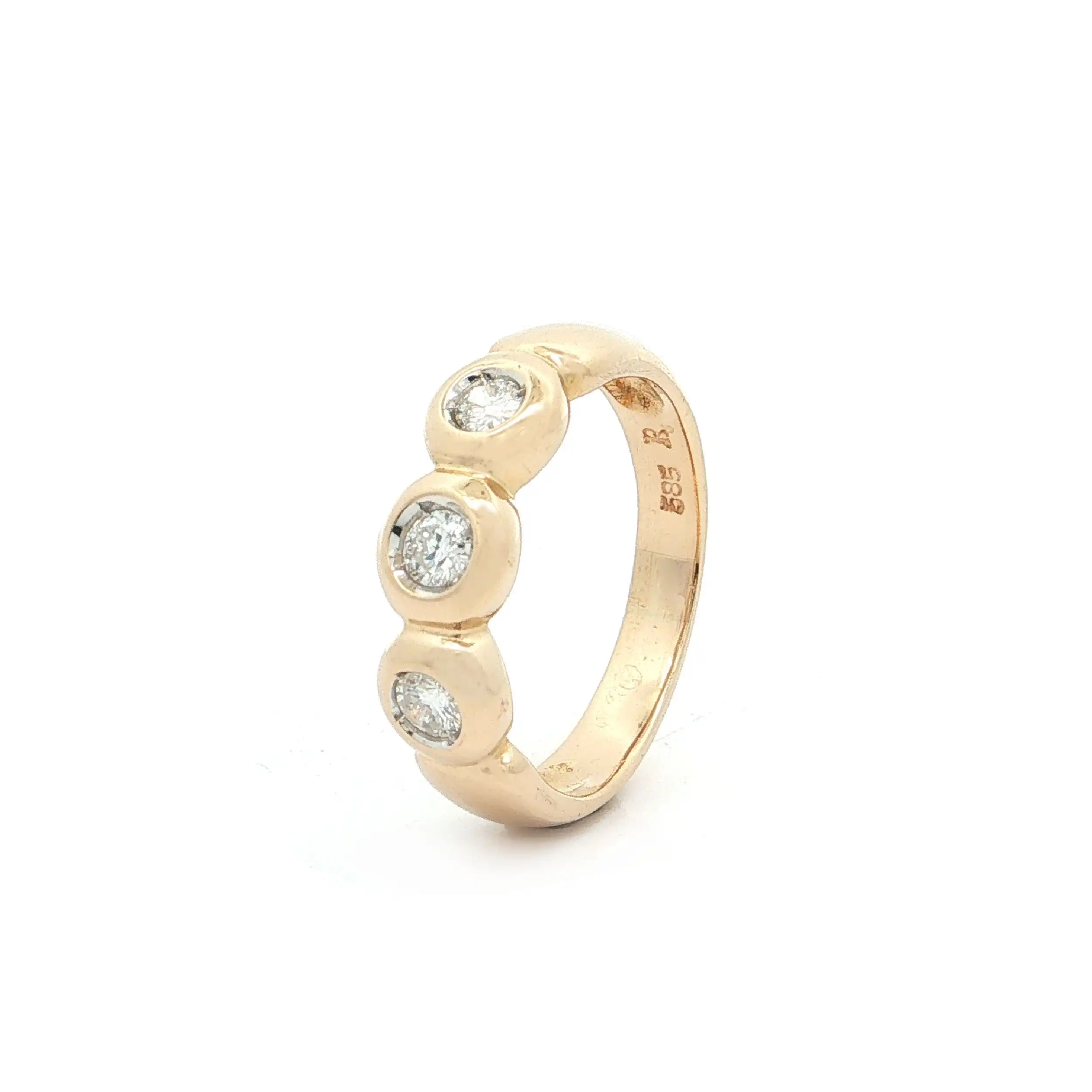 Ring Gelbgold mit Brillanten