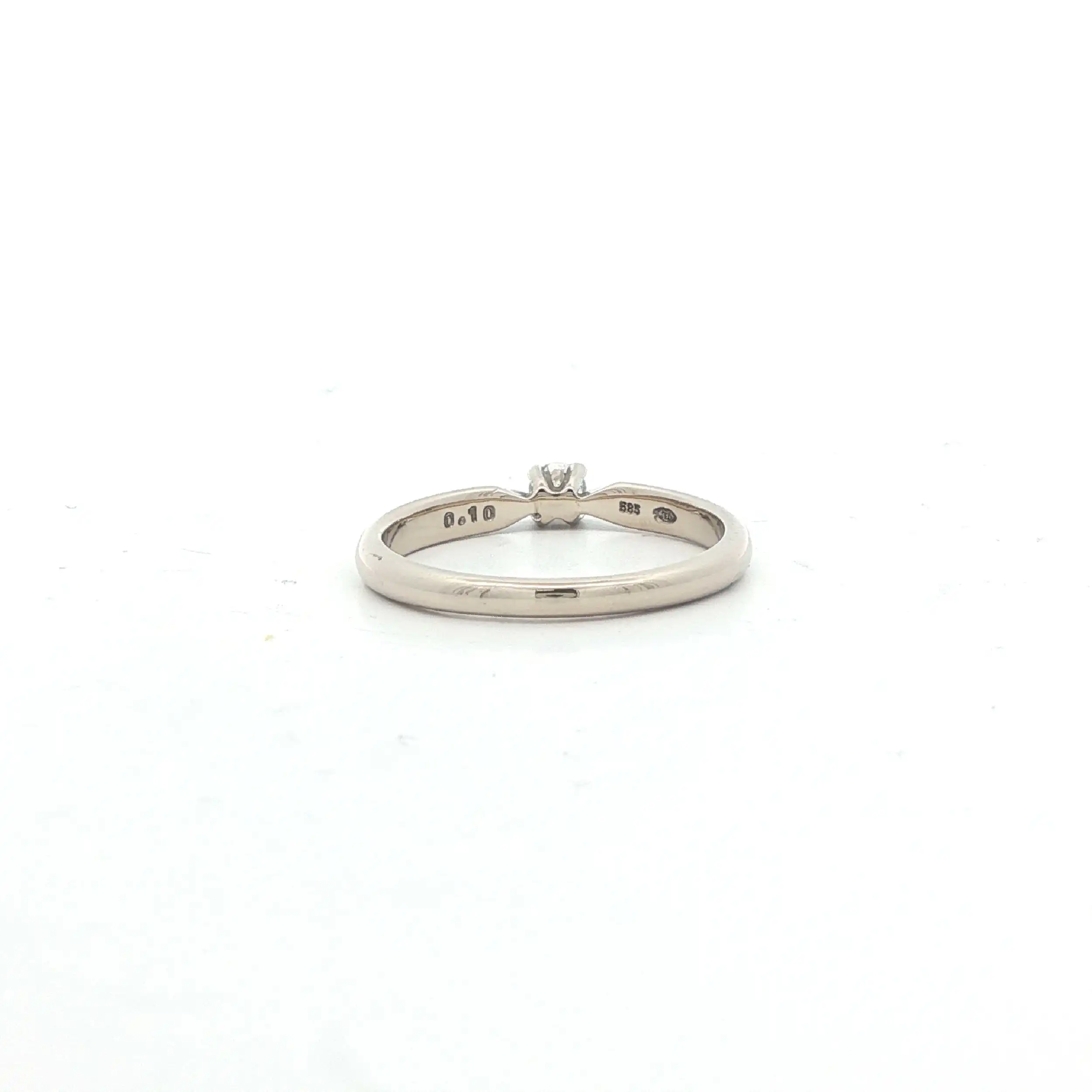 Ring Weißgold mit Brillant Solitär Ring Weißgold mit Brillant Solitär